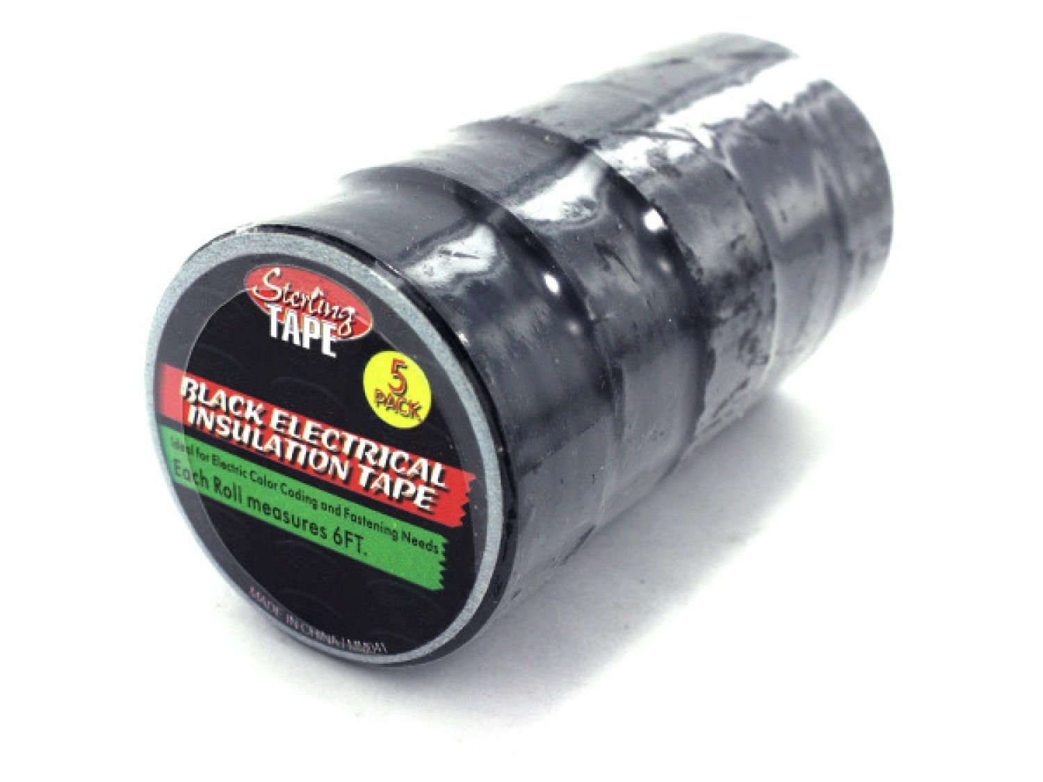 StarSun Depot Black Electrical Tape Set - 100 Pack, Waterproof & Insulating for Wiring, Repairs, and DIY Projects - Ideal for Home, Office, and Automotive Use