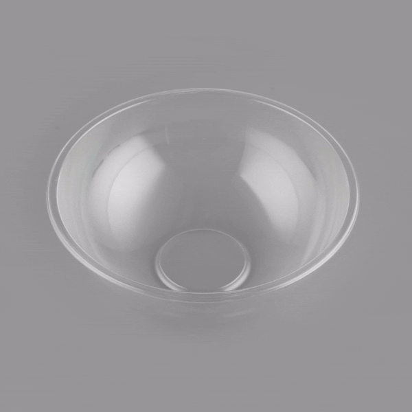 21 oz Clear Plastic Salad Bowls - 6.75
