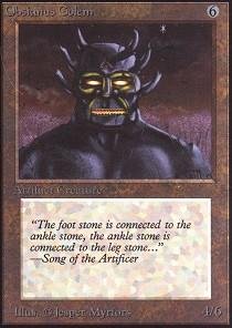 Magic: The Gathering - Obsidian Golem Beta Edition | Rare MTG Card for Collectors & Players | Perfect for Commander Decks & Vintage Gameplay