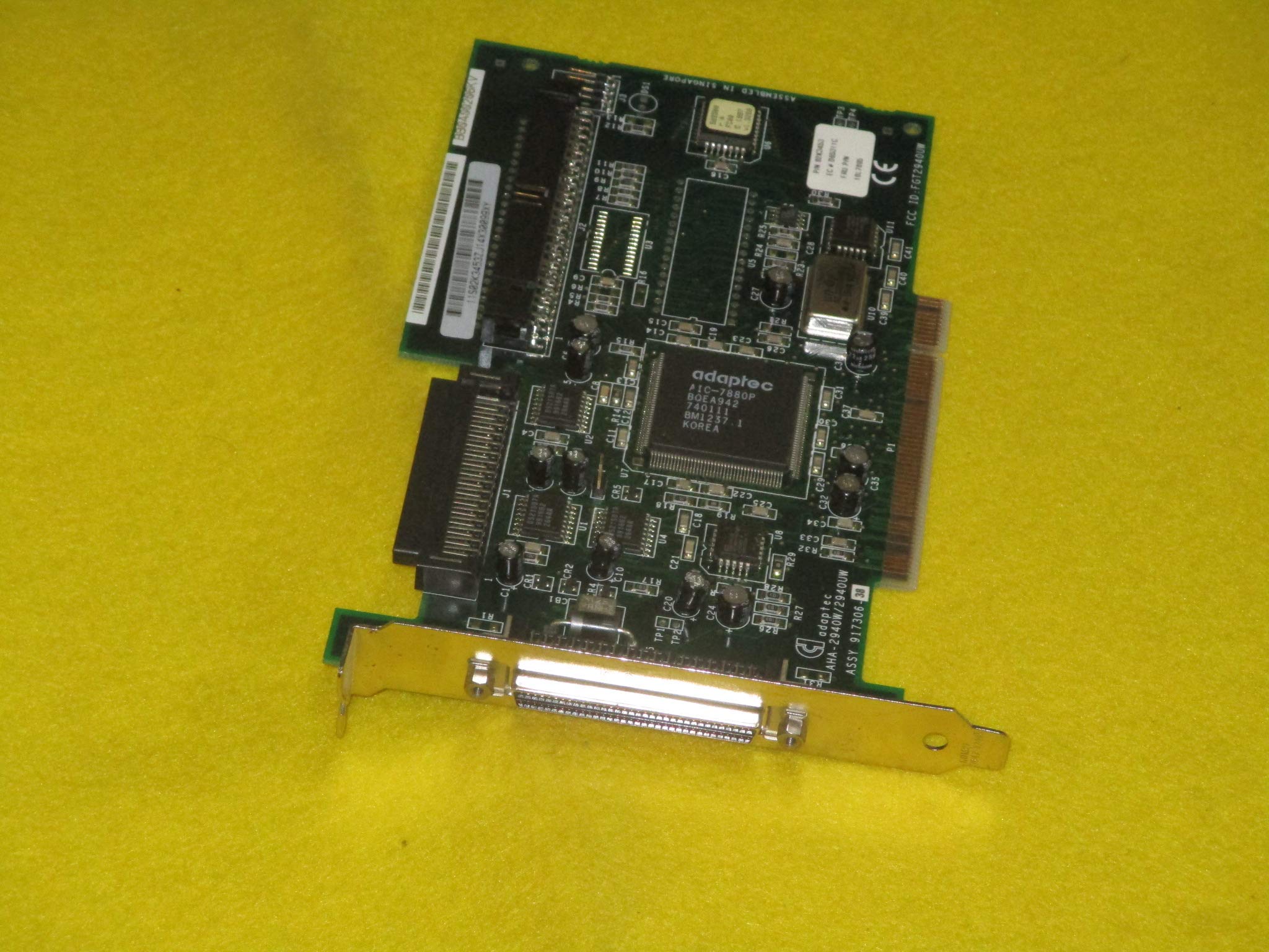 Adaptec AHA 2940UW PCI Wide Ultra SCSI Controller Card - High Speed SCSI Host Adapter for PC Workstations & Servers - Ideal for Data Storage, RAID Arrays & Legacy System Upgrades