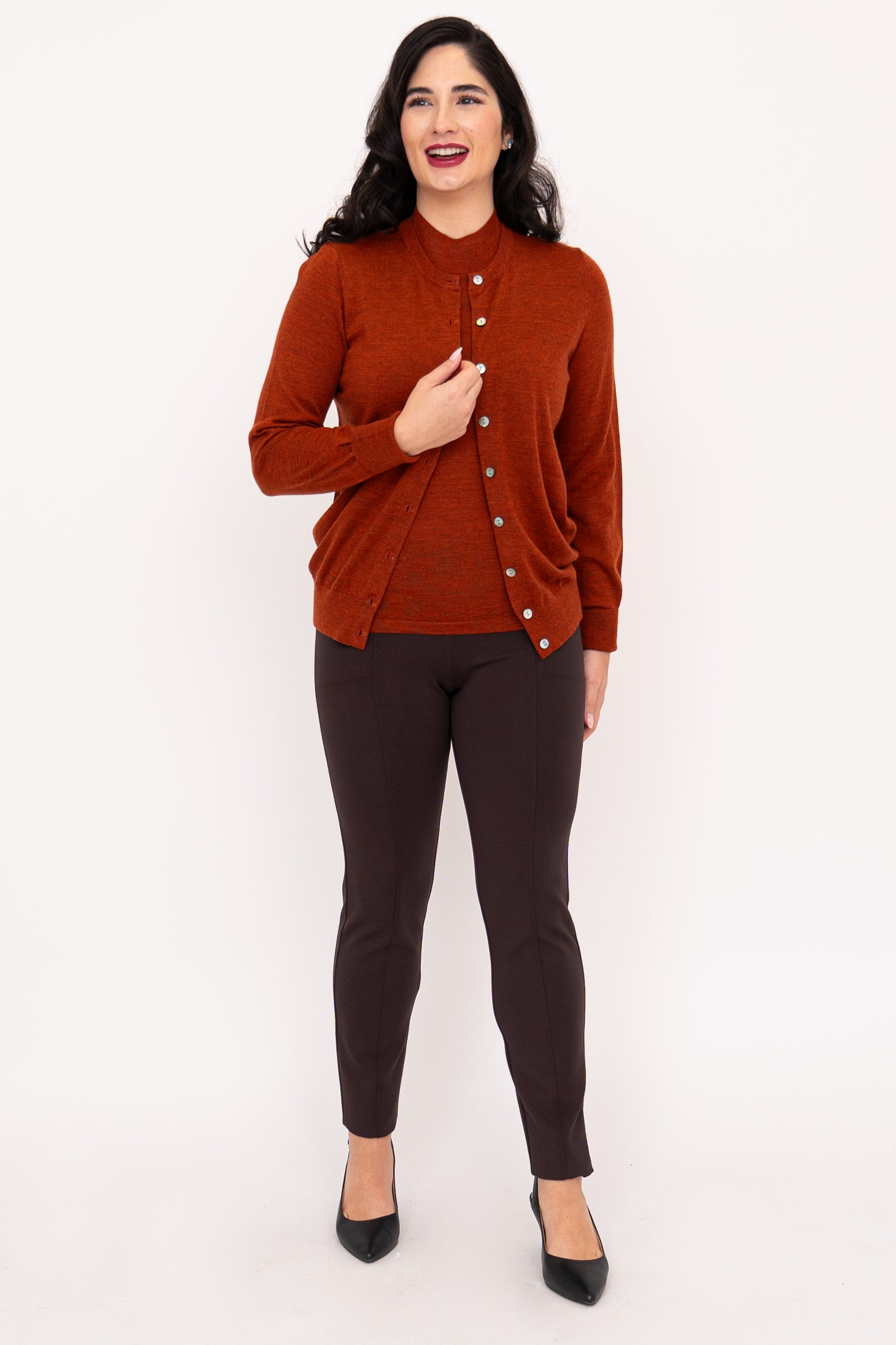 Soft Bronze Merino Wool Kitten Cardigan - Cozy & Stylish Sweater for Cats - Perfect for Winter & Indoor Comfort