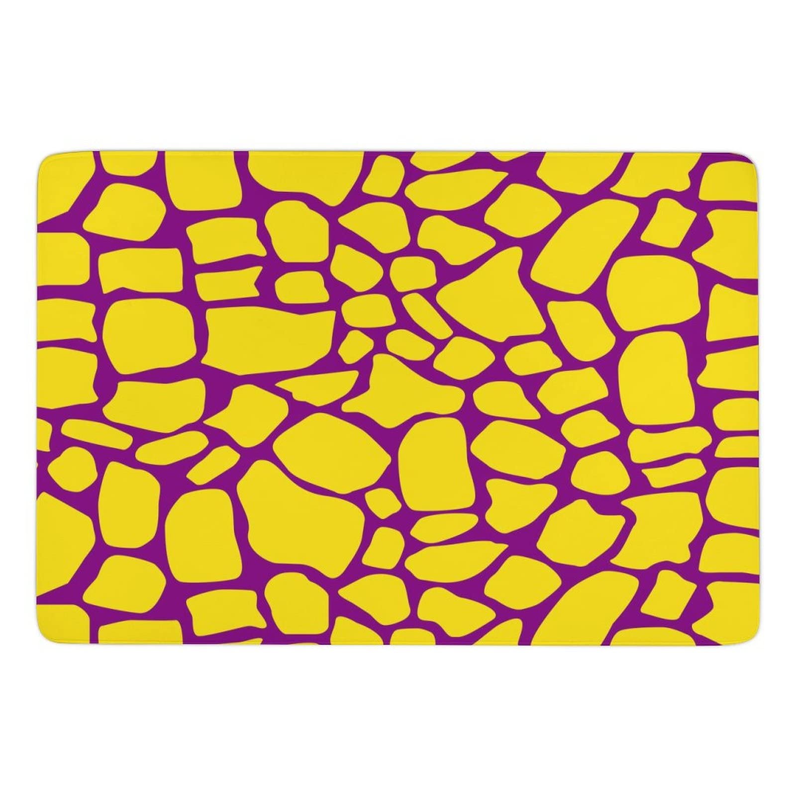 Soft Giraffe Print Animal Texture Kids Rug - Non-Slip Foldable 5x6.5ft Area Rug for Nursery, Playroom, Bedroom & Living Room Decor - Perfect for Girls' Rooms, Teen Dorm & Cozy Home Flooring
