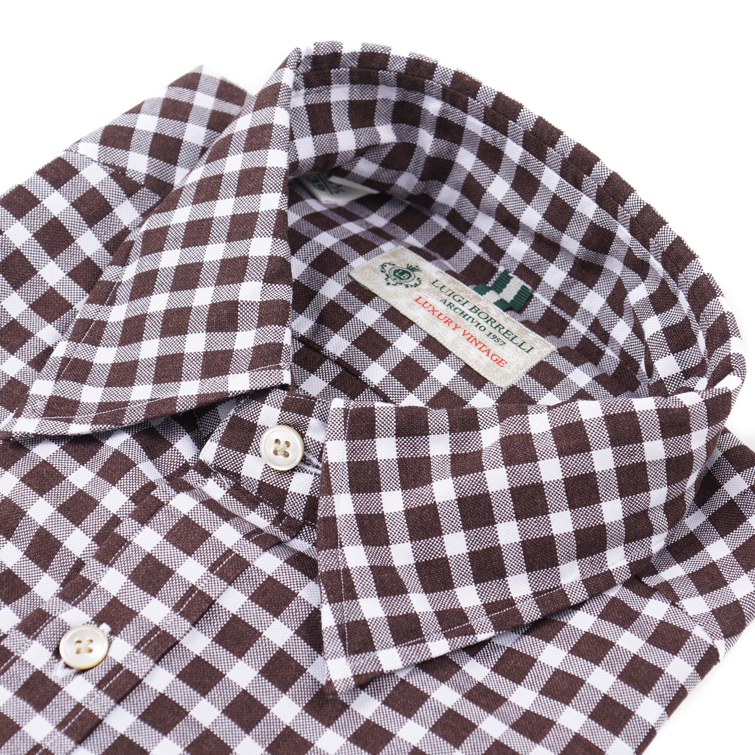 Luigi Borrelli Premium Cotton Dress Shirt for Men | Classic Formal Business Shirt | Office Wear & Special Occasions