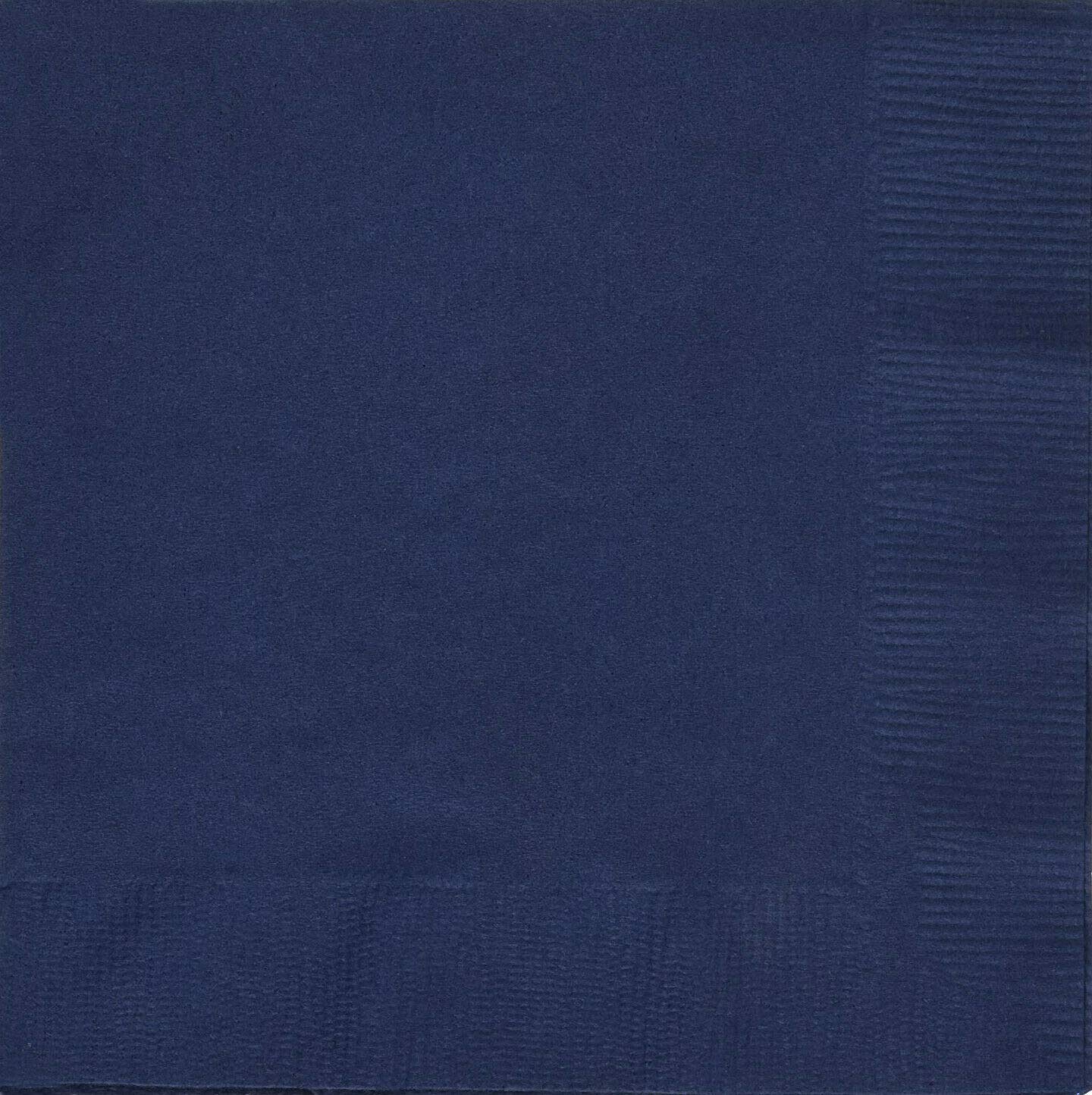 Premium Navy Blue Cloth Dinner Napkins - Set of 25 | Elegant Formal Dining, Wedding Reception & Holiday Table Decor | Reusable & Washable Fabric Napkins for Parties & Special Occasions