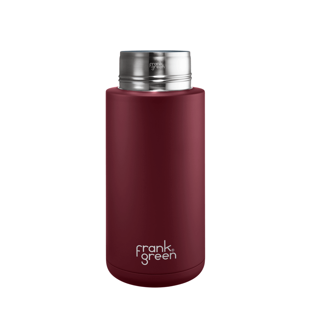 Eco-Friendly Ceramic Reusable Water Bottle - 34oz (1000ml) Leak-Proof & Insulated - Perfect for Gym, Hiking, Office & Travel