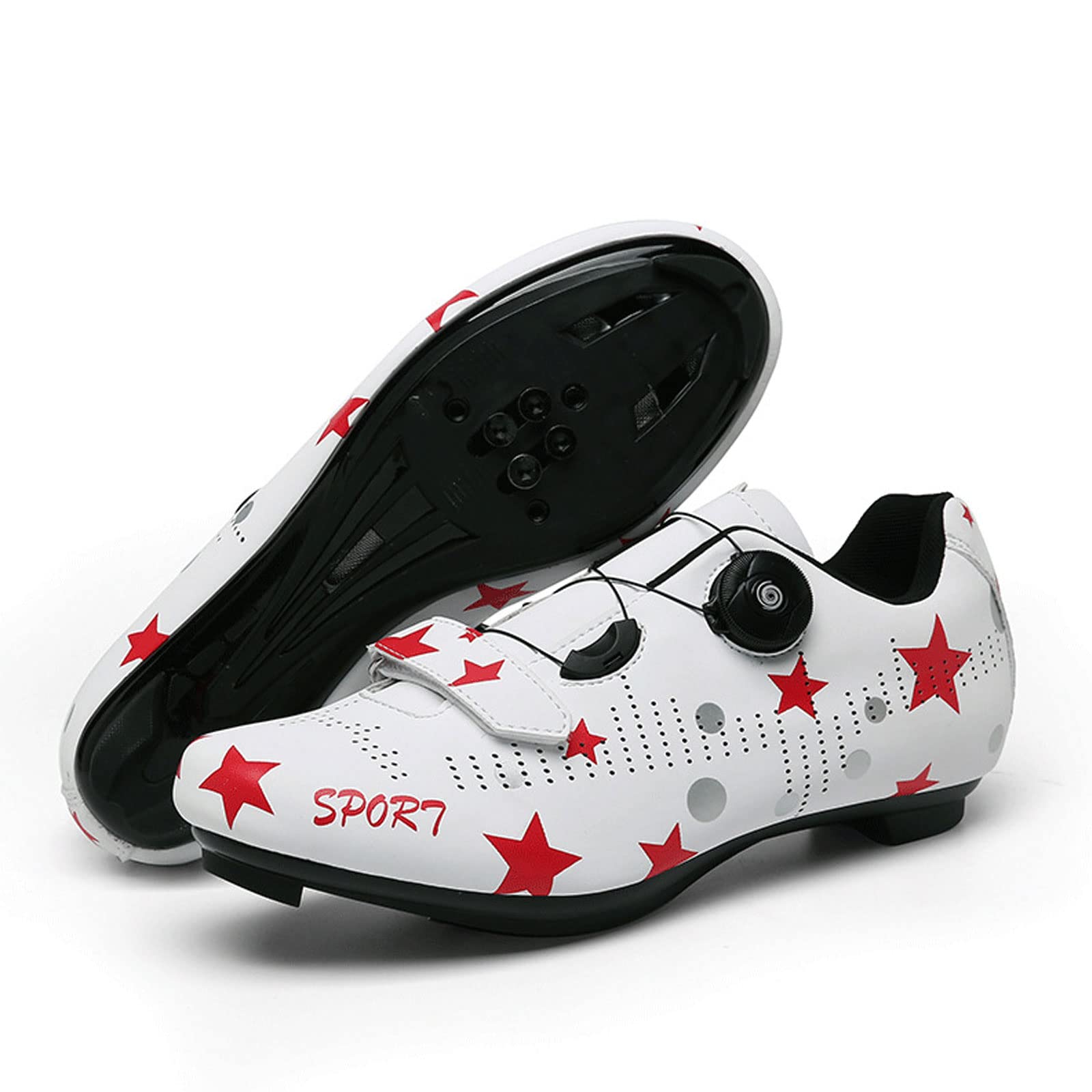 GZDD Lightweight Men's Cycling Shoes - MTB & Road Bike SPD Cleat Sneakers for Outdoor Riding | Breathable, Self-Locking Design for Comfortable Sports Performance | Perfect for Mountain Biking, Road Cycling & Commuting
