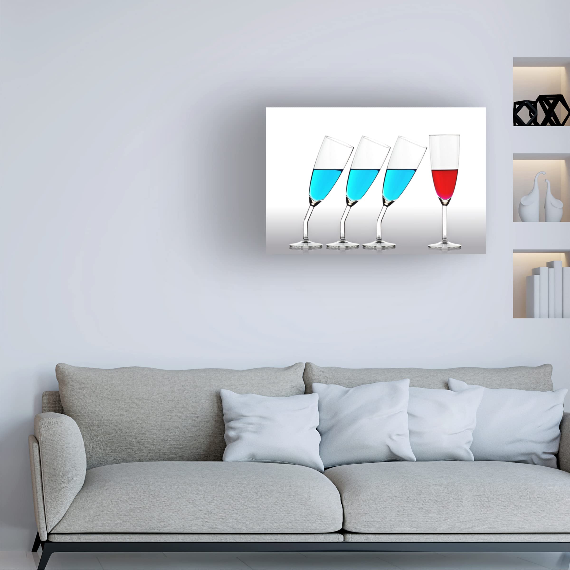 Trademark Fine Art 'The Suitors' Canvas Wall Art by Gert Lavsen - Elegant Home Decor for Living Room, Bedroom & Office