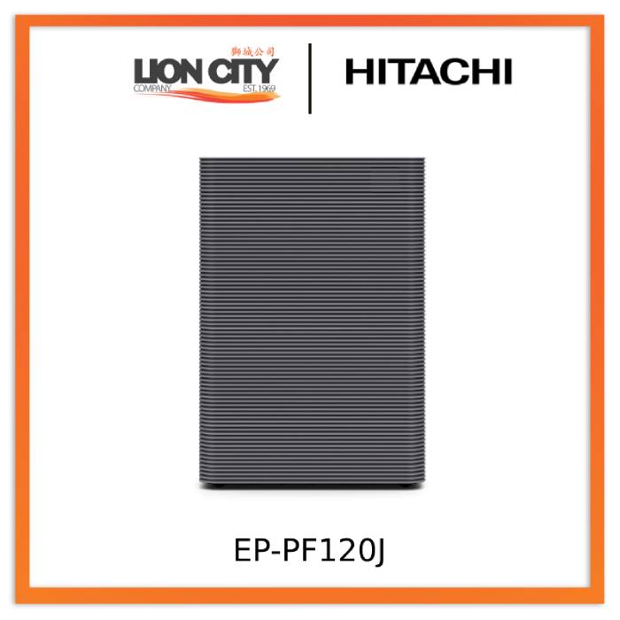 Hitachi EP PF120J HEPA Air Purifier for Home - Dark Grey | Quiet Operation, Allergen & Dust Removal | Ideal for Bedrooms, Living Rooms & Offices
