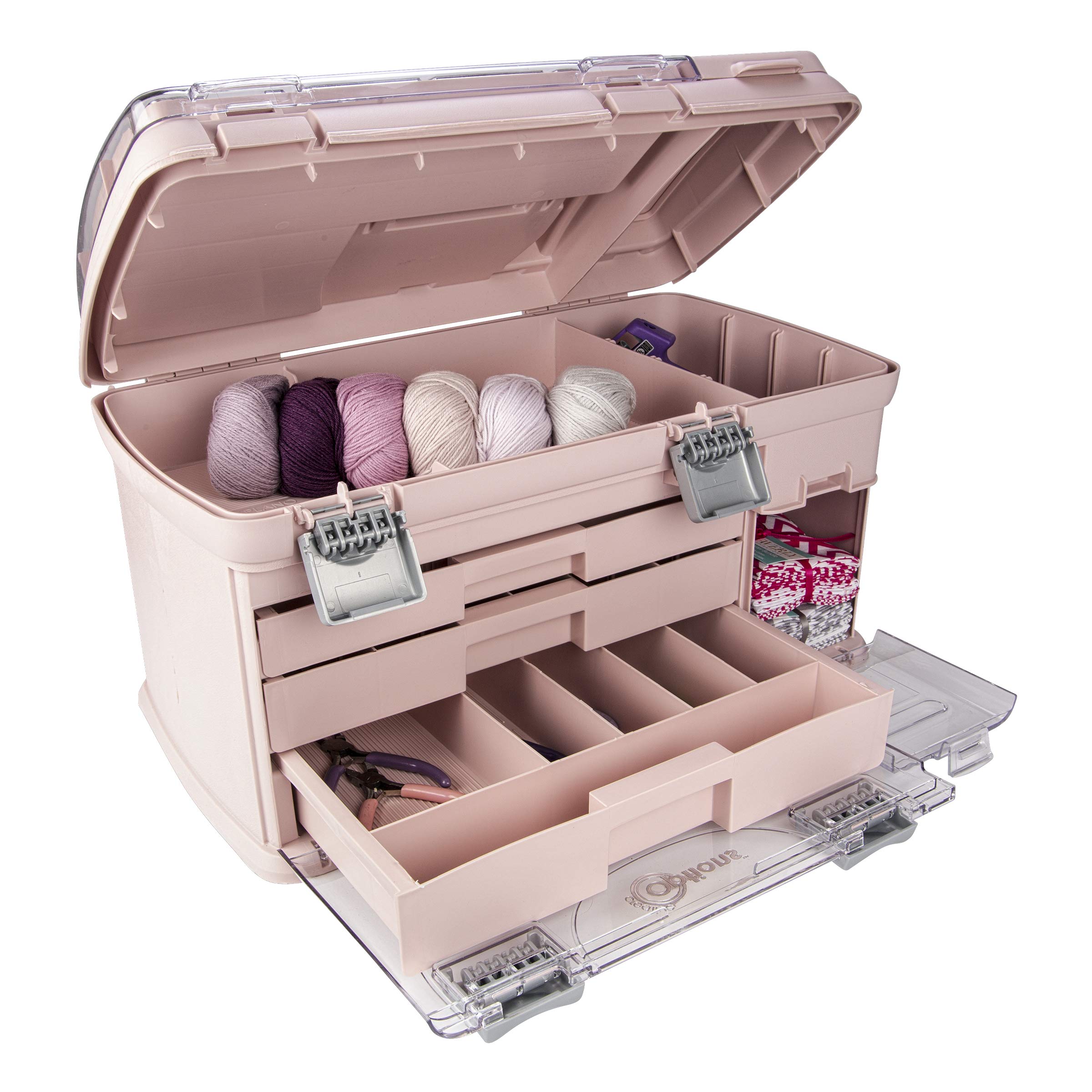 3-Tier Large Drawer Organizer for Batteries, Jewelry, Crafts & Small Parts Storage - Perfect for Home, Office, Workshop & Craft Room Organization