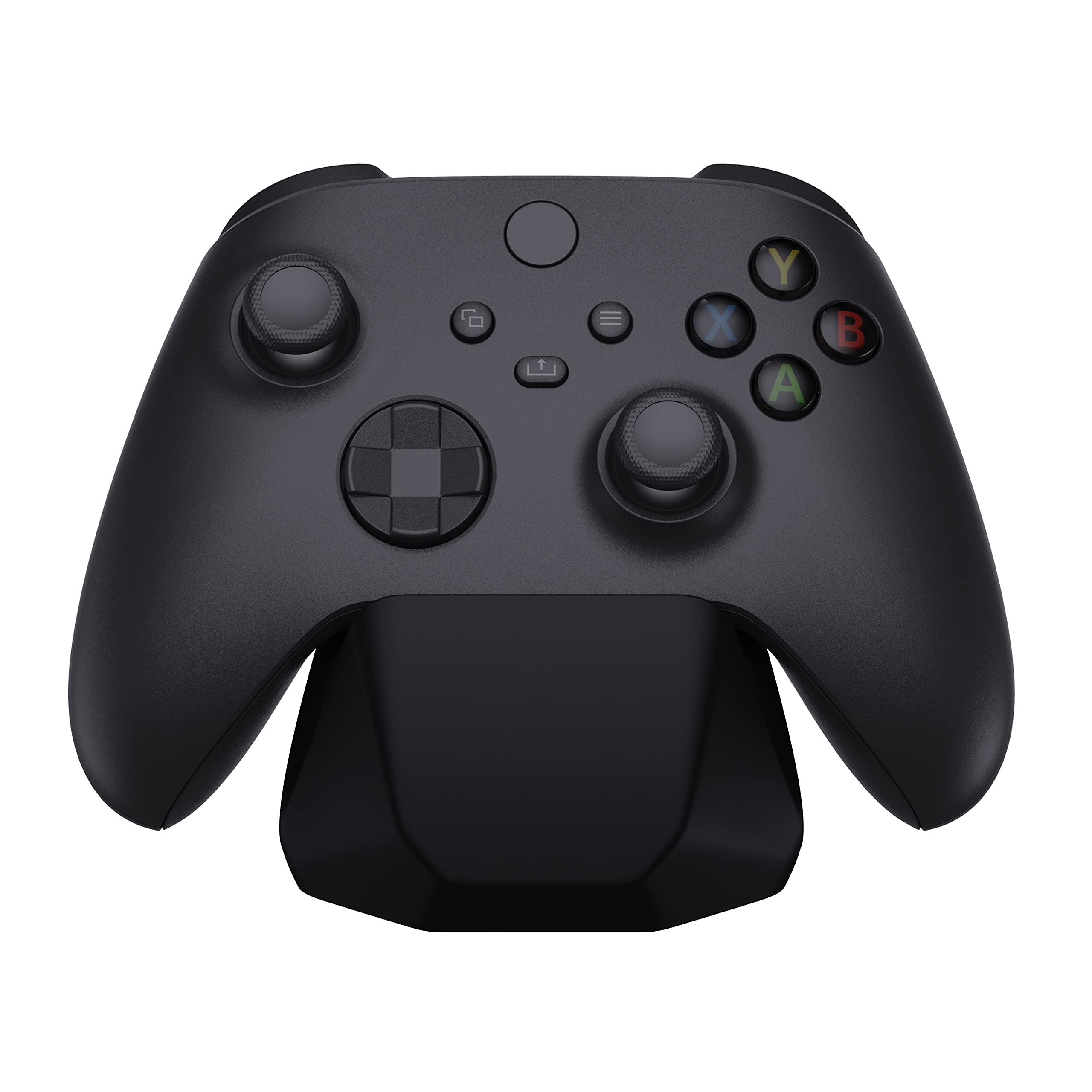 PlayVital Universal Gaming Controller Stand Holder for PS5, PS4, Xbox Series X/S, Xbox One & Nintendo Switch Pro - Black | Compact Desk Organizer for Gaming Accessories | Perfect for Game Room, Bedside & Travel Use