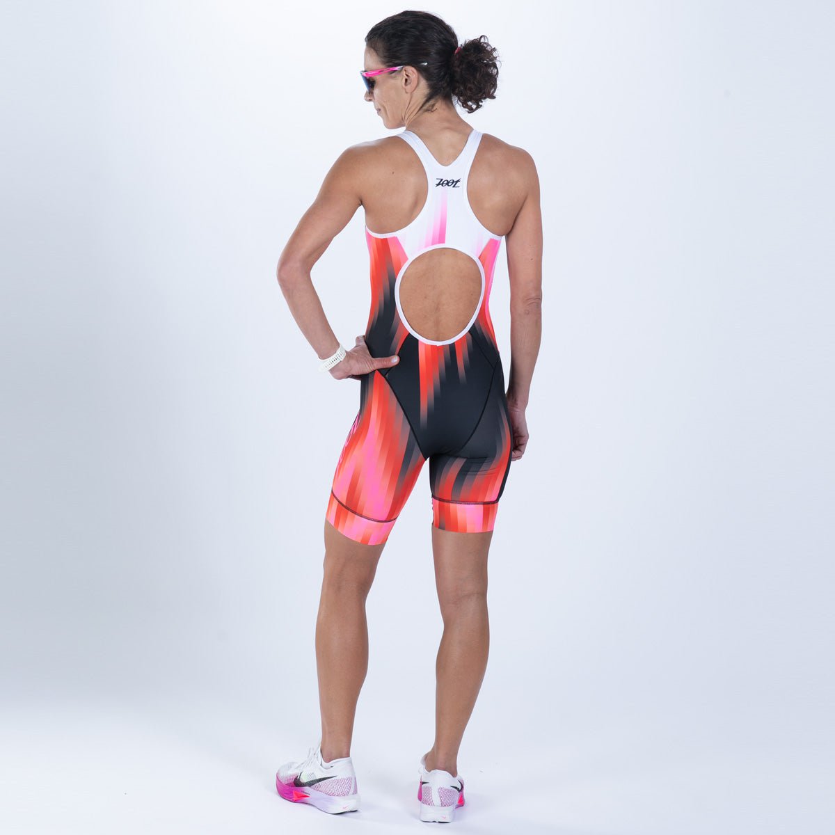 Women's Sprint Tri Hyperglide Open Back Triathlon Racesuit - Lightweight & Breathable for Competitive Swimming, Cycling & Running