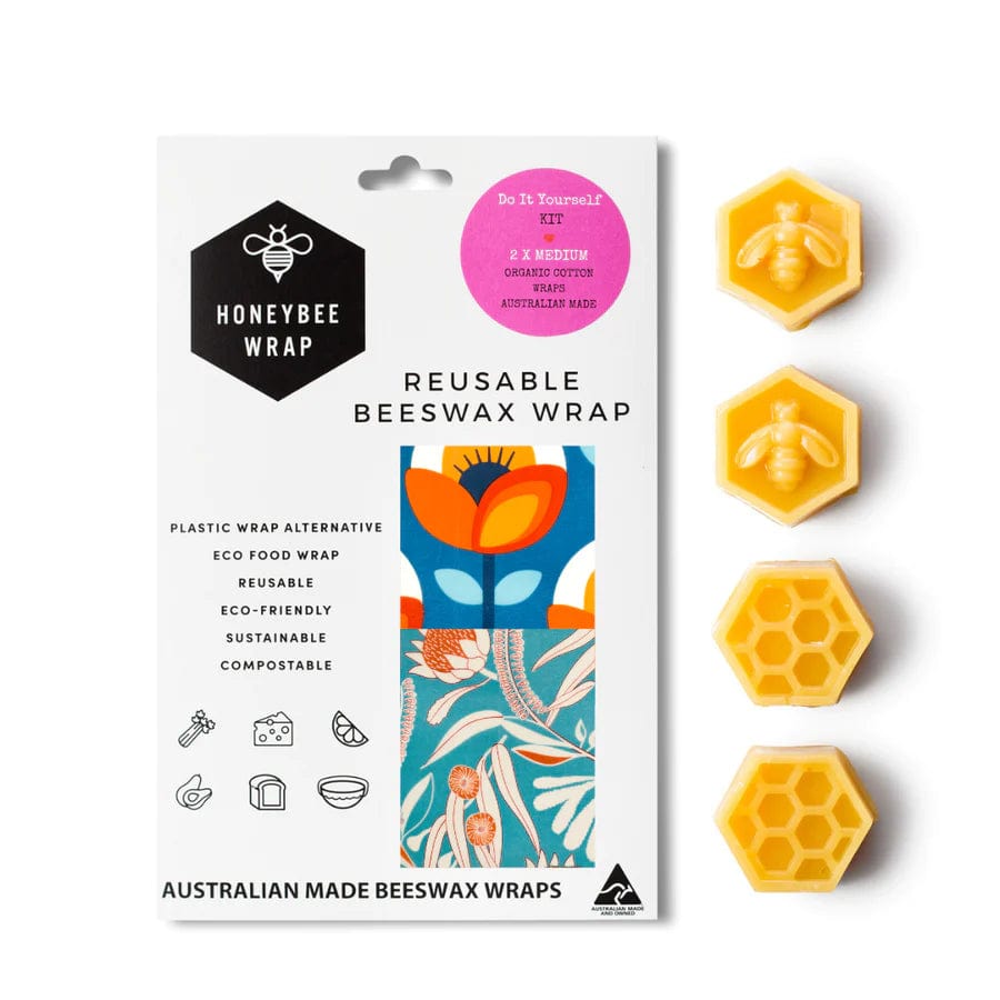 Eco-Friendly DIY Beeswax Food Wraps Kit - Reusable Sustainable Food Storage for Sandwiches, Fruits & Leftovers | Perfect for Picnics, School Lunches & Zero Waste Kitchen