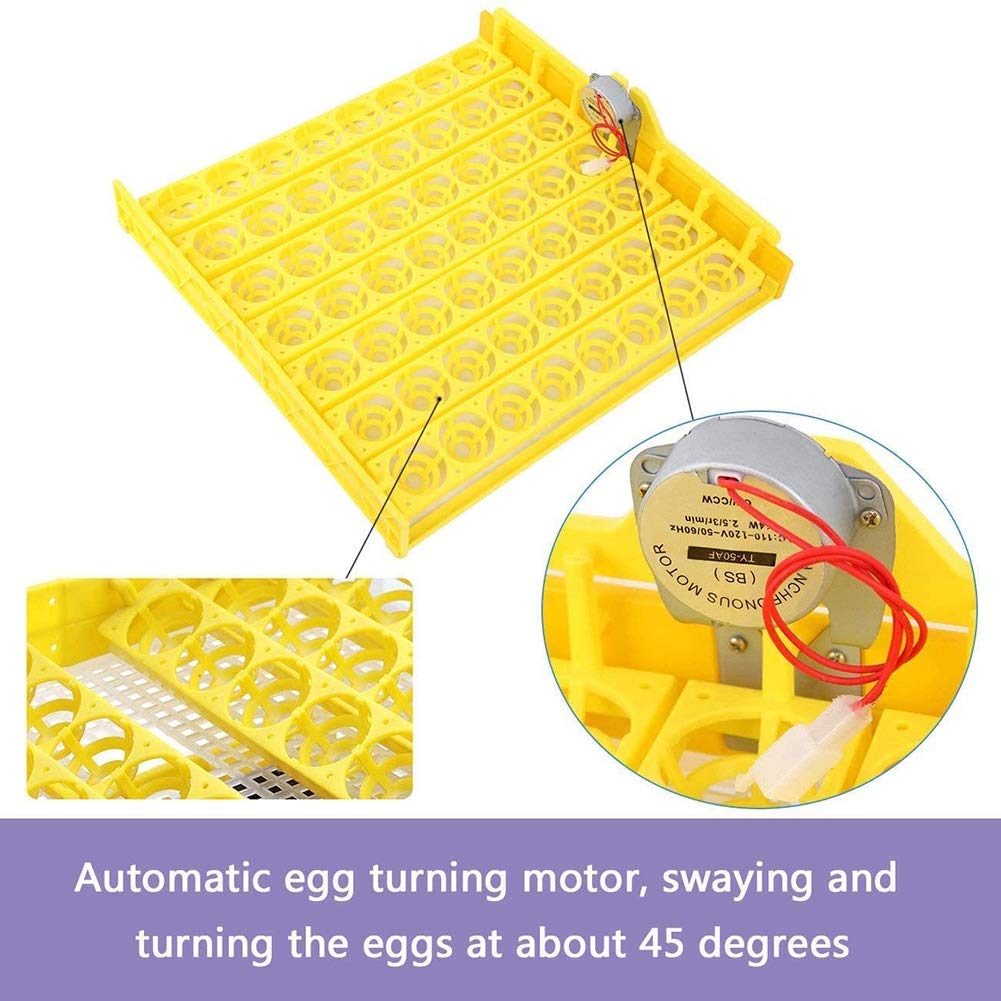 Automatic Egg Incubator for 112 Eggs - Digital Poultry Hatcher with LED Light for Chicken, Duck, Goose, Pigeon & Quail Eggs (110V) | Perfect for Home Farming, Backyard Poultry & Small Hatcheries