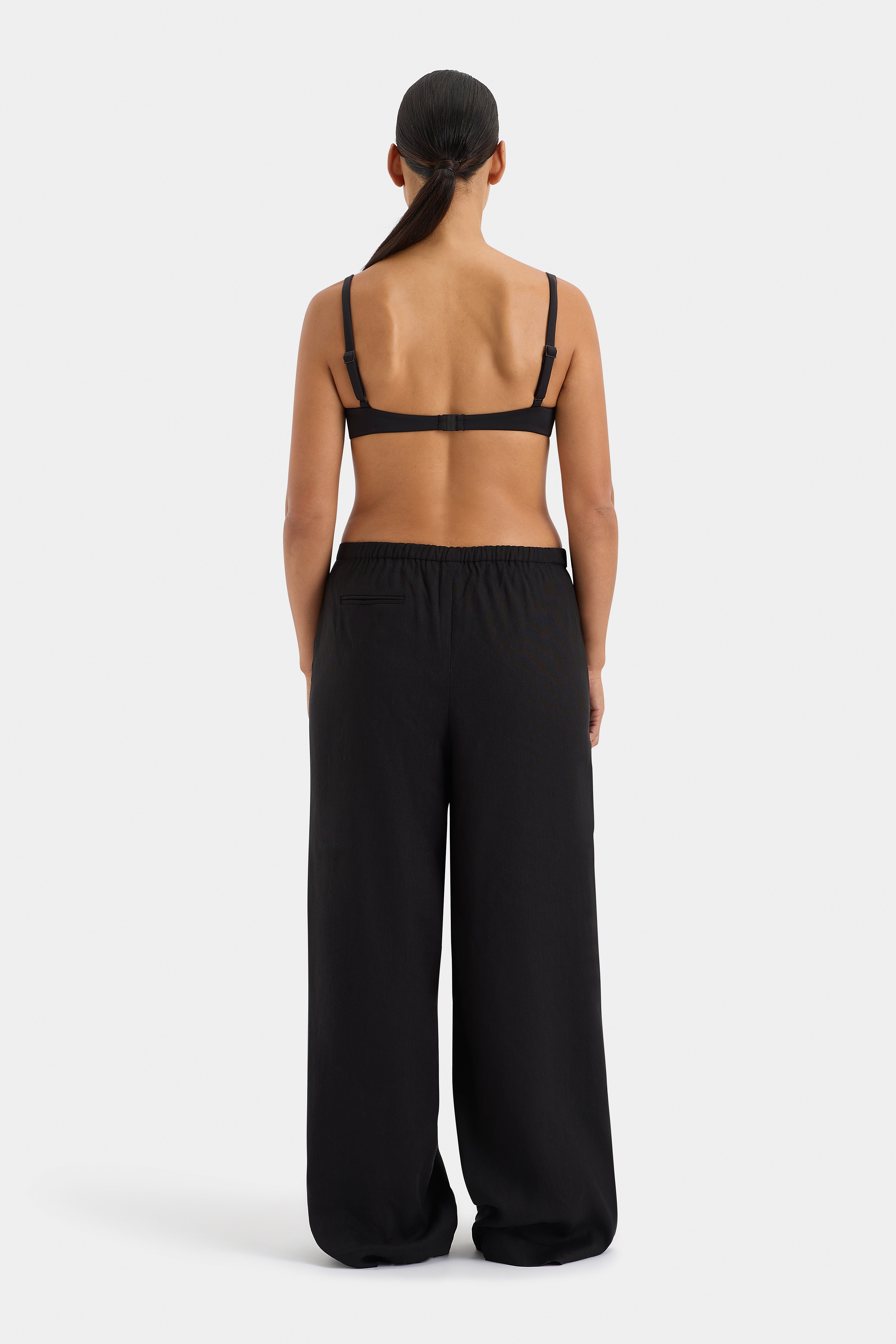 Dorian Wide Leg Pants for Women - High Waisted Flowy Palazzo Trousers - Comfortable Stretchy Lounge Pants for Work, Yoga & Casual Wear