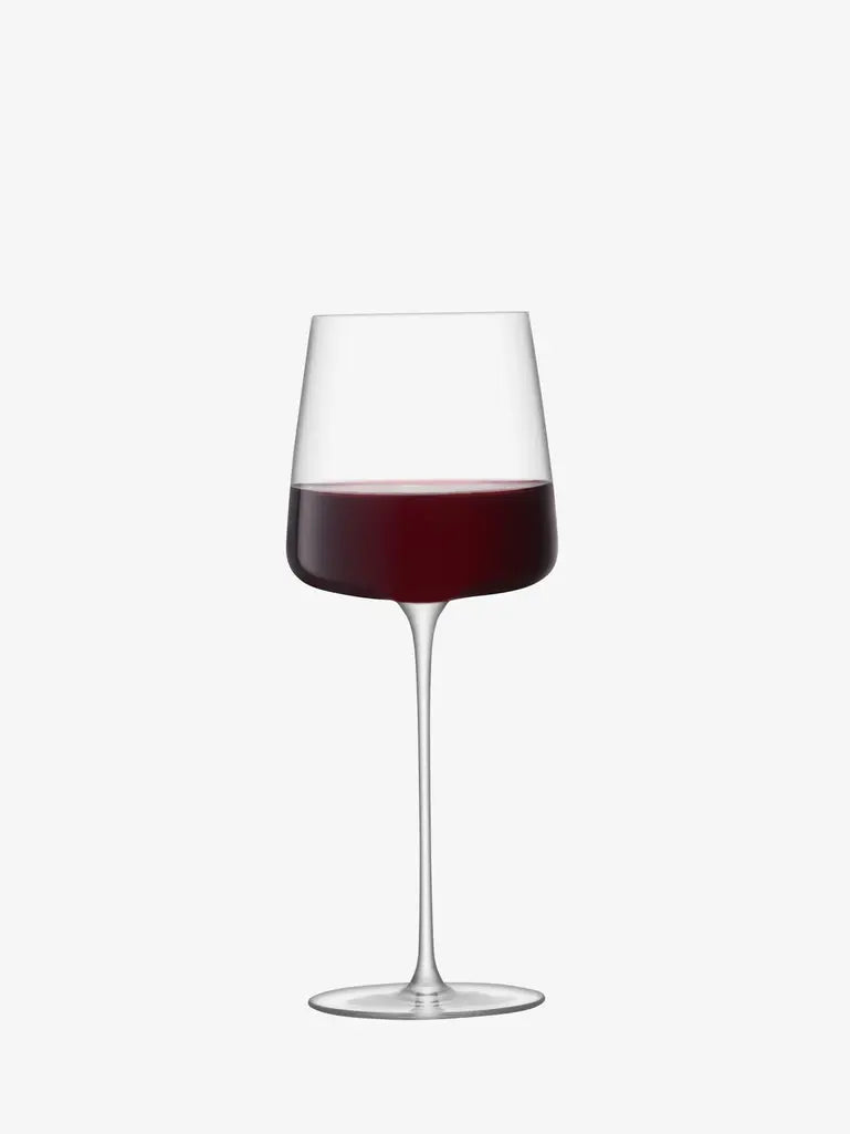 Premium LSA Metropolitan Grand Cru Wine Glass Set of 4 - Crystal Clear Handmade Wine Glasses for Red & White Wine - Perfect for Fine Dining, Wine Tasting & Elegant Dinner Parties