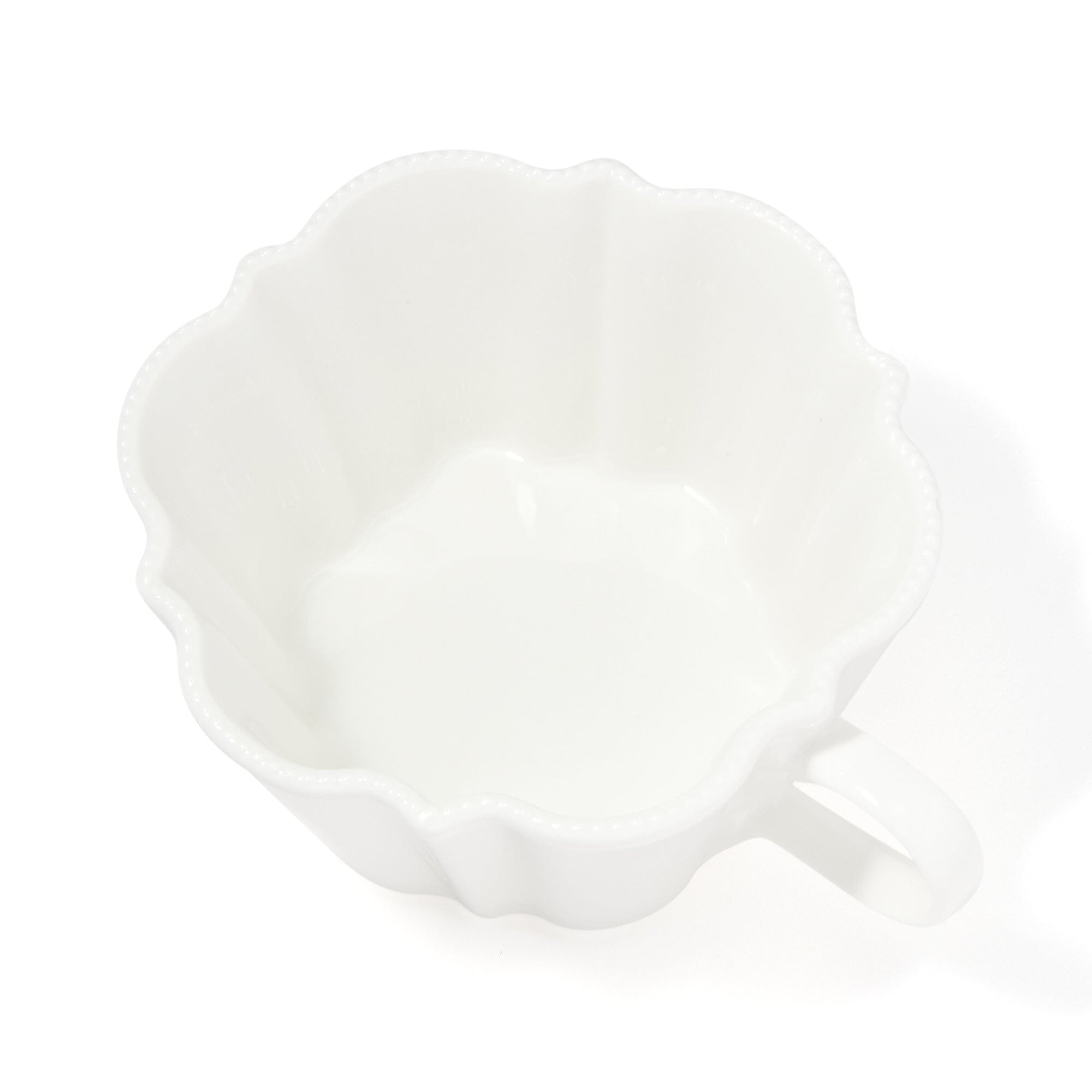 Blanche Soup Cup with Wave Design - Elegant White Ceramic Bowl for Soup, Cereal, or Dessert - Perfect for Home Dining, Restaurants, and Gifts