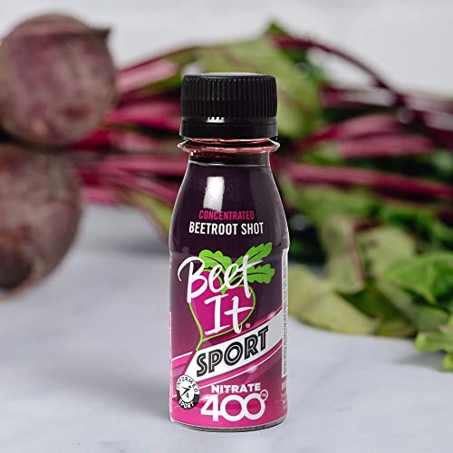 Beet It Sport Nitrate 400 Shot (Pack of 15) - Organic Beetroot Juice Concentrate for Athletic Performance & Endurance - Pre-Workout Energy Booster for Runners, Cyclists & Fitness Enthusiasts