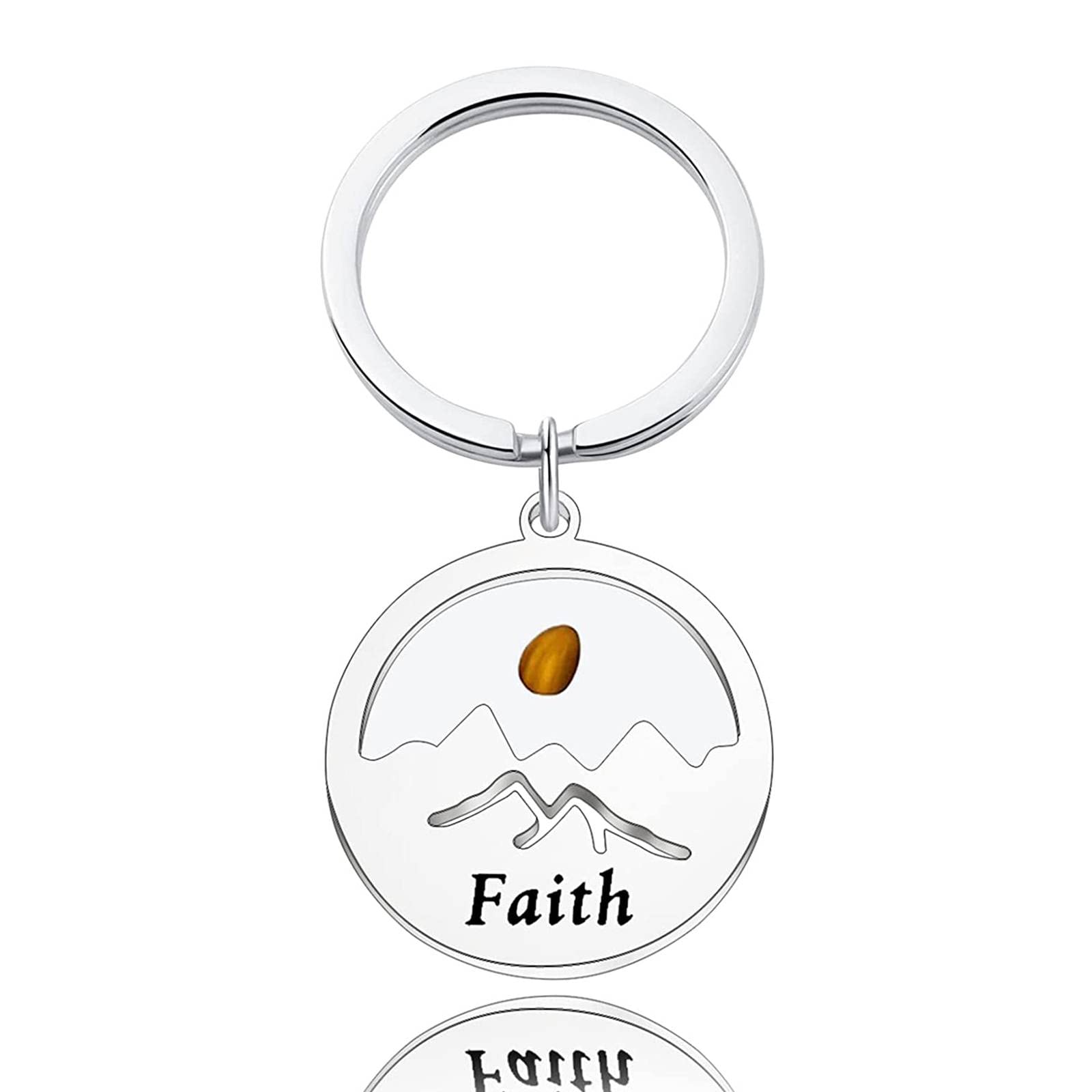 Mustard Seed Keychain - Inspirational Christian Jewelry & Religious Gift for Faith, Hope & Encouragement - Perfect for Daily Wear, Bible Study & Prayer