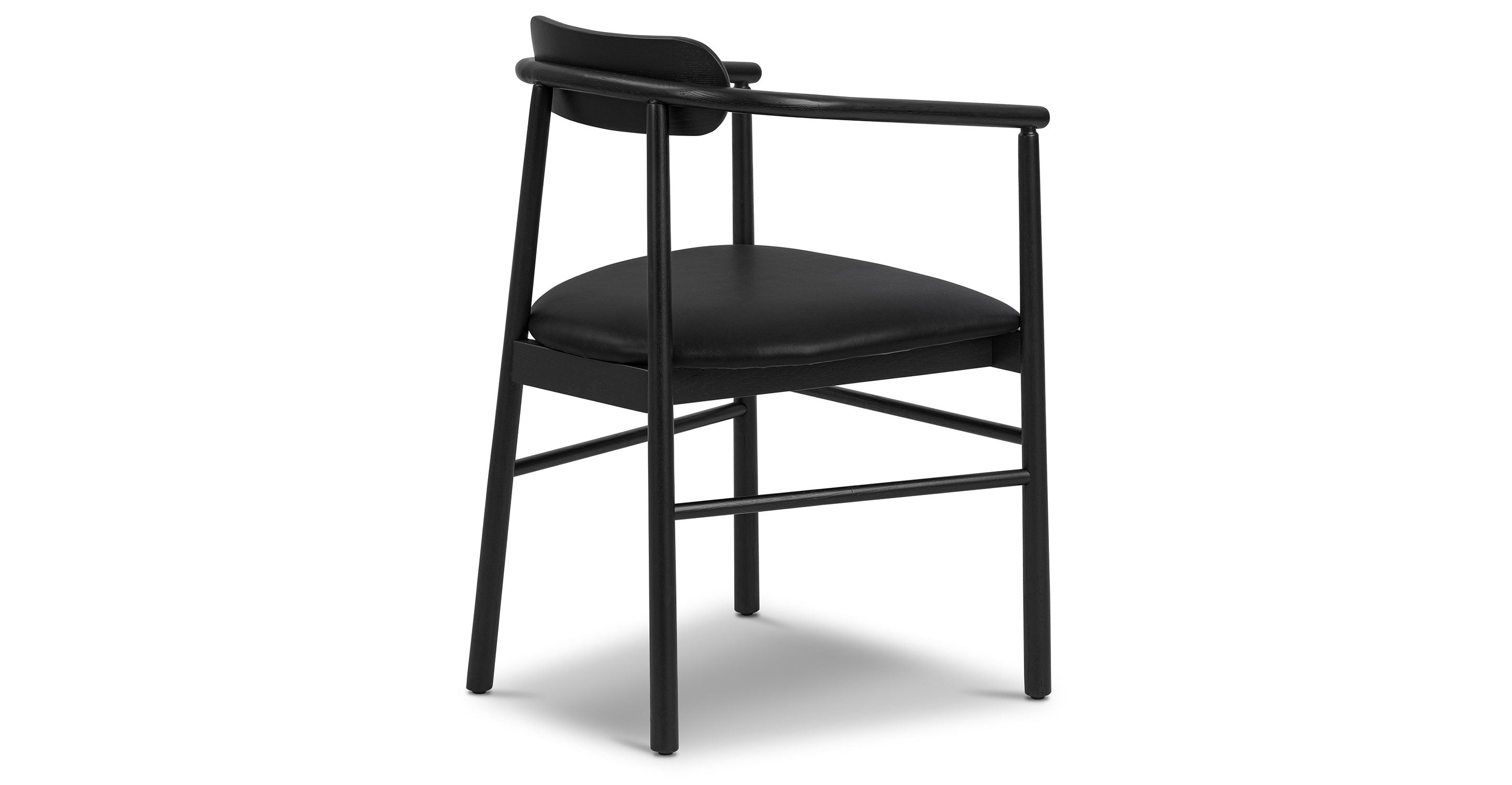 Scanden Modern Dining Chair - Mid Century Wooden Kitchen Chair with Upholstered Seat - Perfect for Dining Room, Kitchen, and Breakfast Nook