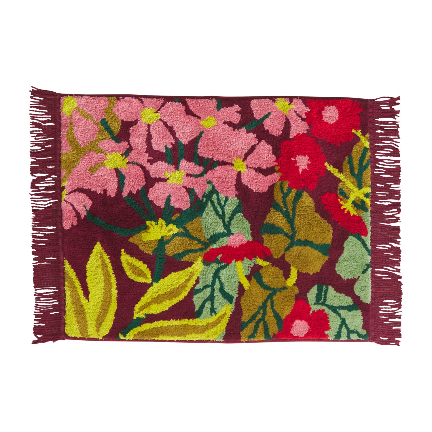 Premium Mahogany Bath Mat by Genevieve - Soft, Absorbent & Non-Slip Bathroom Rug for Shower, Tub & Vanity Areas