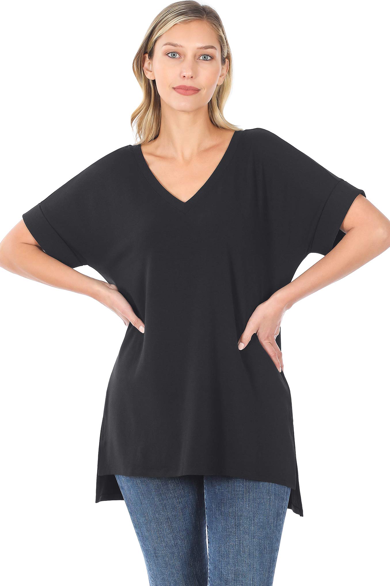 Zenana Women's Casual Tops - Comfortable & Stylish Blouses for Everyday Wear, Work & Outings | Trendy & Breathable Fashion Tops for Women