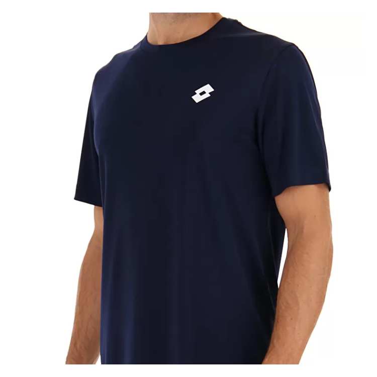 Lotto Men's Core Top - Navy Blue Athletic Shirt for Running, Gym & Casual Wear | Moisture-Wicking & Breathable Performance Tee
