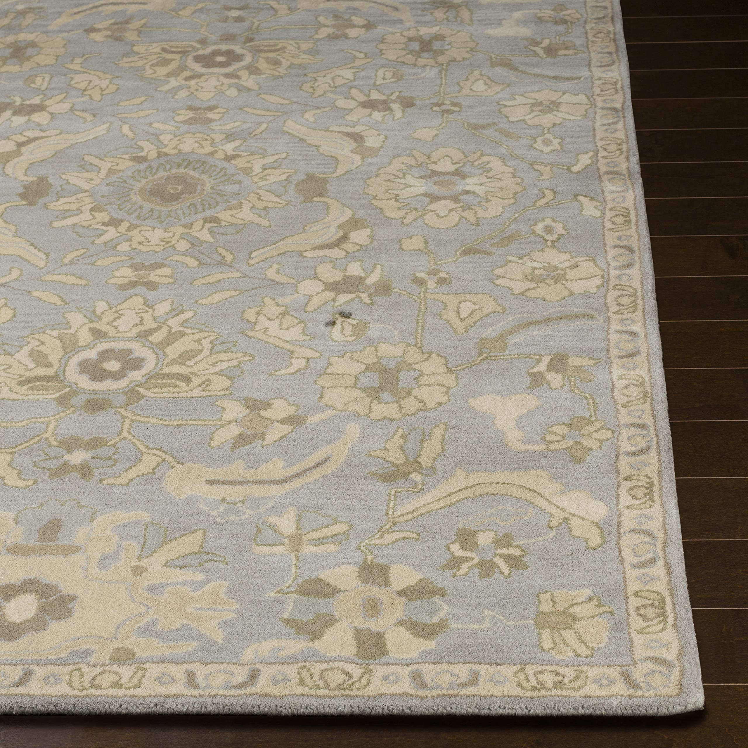Mark&Day 10x14 Wool Area Rug - Traditional Light Gray & Beige Carpet for Living Room, Bedroom, Kitchen | Soft & Durable Floor Covering | Perfect for Home Decor, Cozy Spaces & High Traffic Areas (10' x 14')