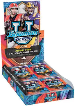 2024 Topps Bowman’s Best U Football Hobby Box - Premium Collectible Trading Cards for NFL Fans & Sports Memorabilia Collectors - Perfect for Gifts, Investments, and Fantasy Football Enthusiasts