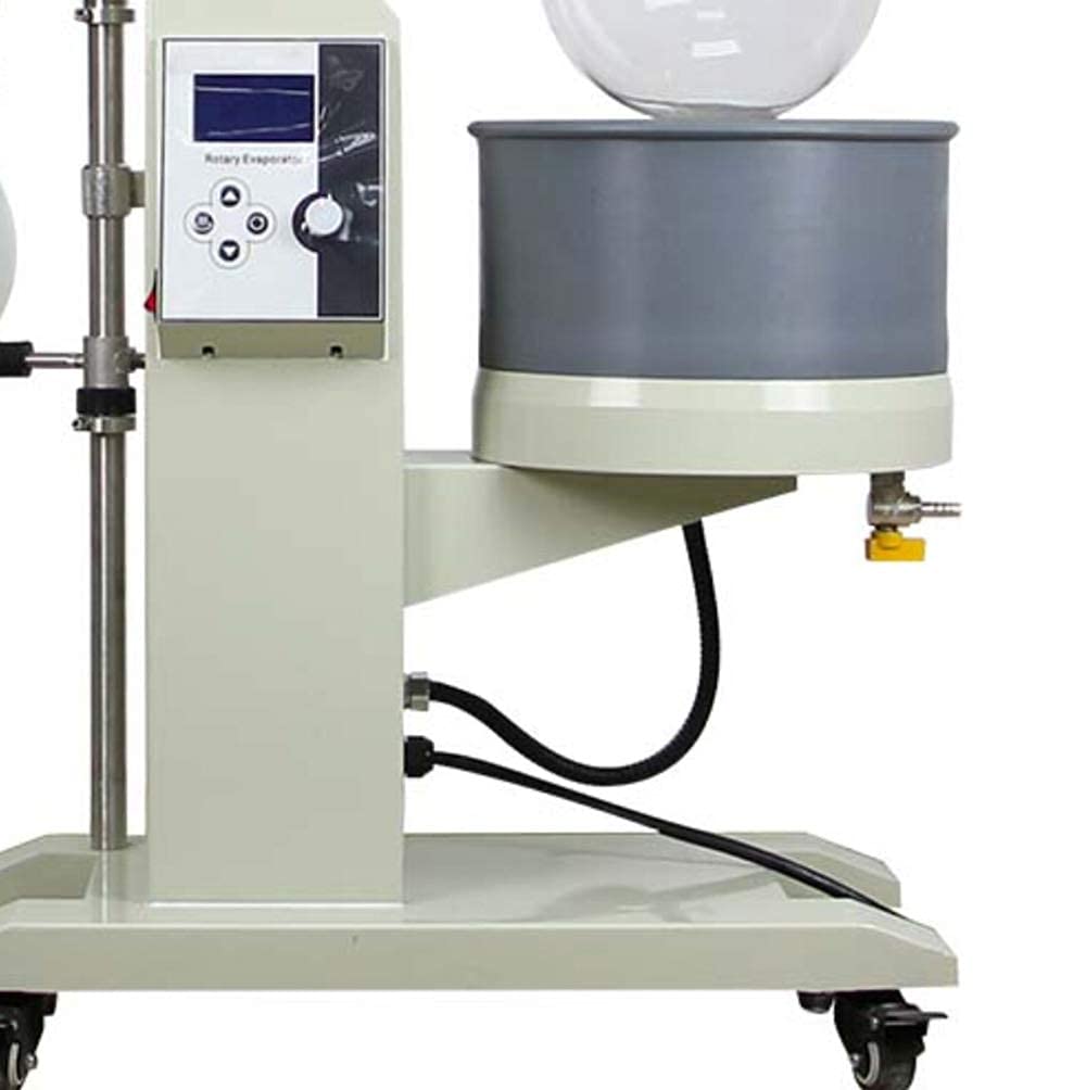 5L Rotary Evaporator Kit - 110V Lab Distillation System with Vacuum Pump & Chiller for Solvent Recovery | Essential for Chemistry Labs, Essential Oil Extraction & CBD Processing