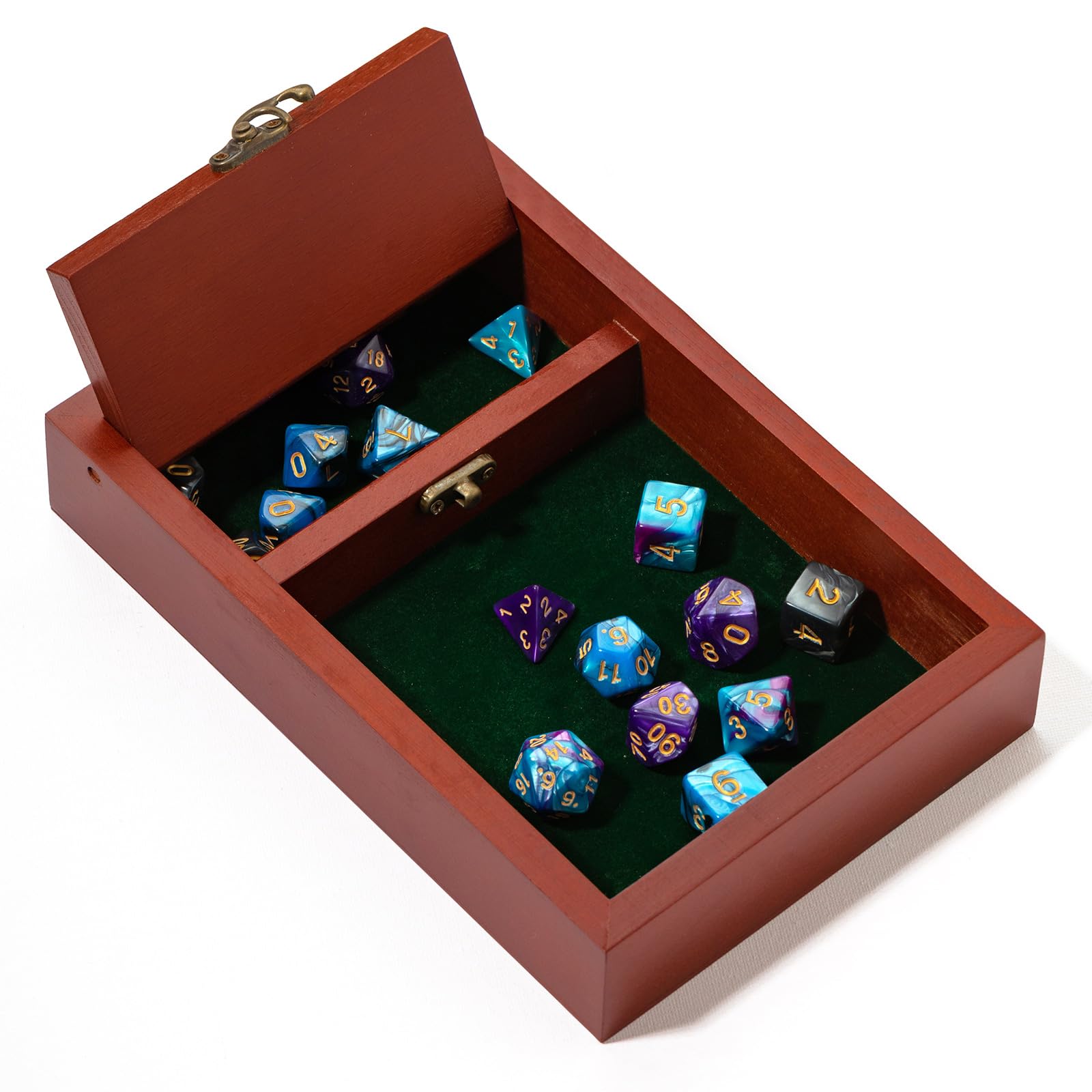 Premium Wooden Dice Tray with Storage Box - 5.5