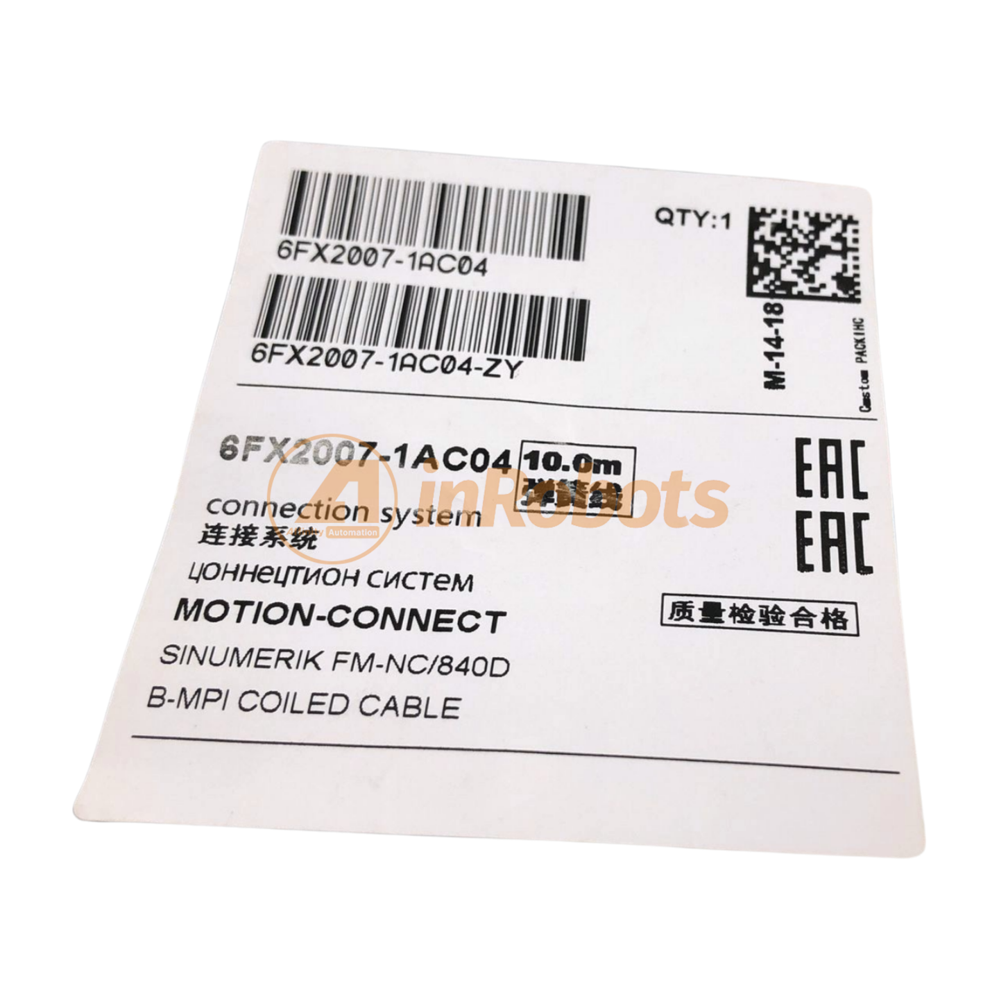 Original Siemens 6FX2007-1AC04 B MPI Coiled Cable 10M - High-Quality Industrial Automation Cable for PLC & HMI Connectivity in Factories & Manufacturing Plants