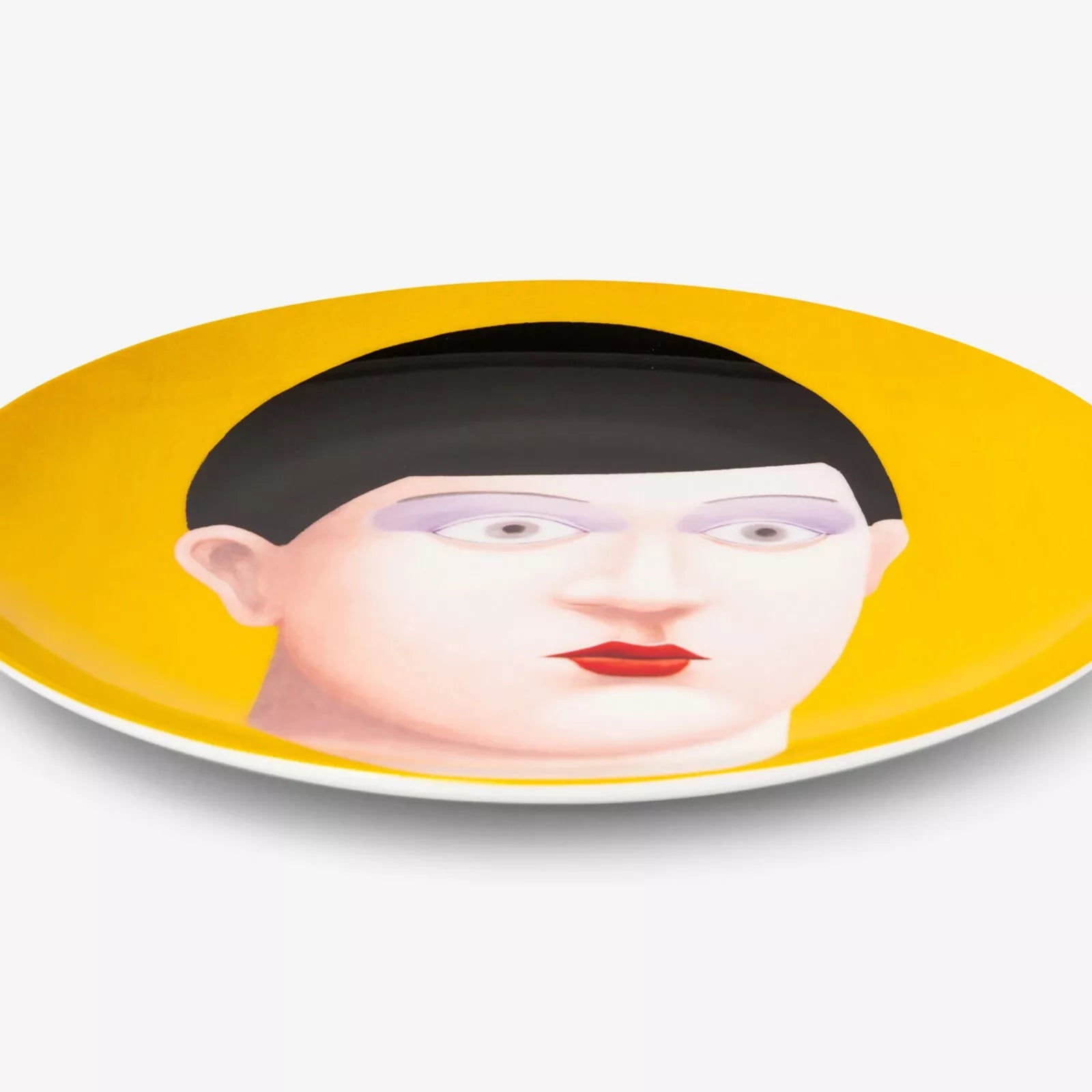 Nicolas Party Portrait Plate - Hand-Painted Ceramic Art Plate for Home Decor, Gift & Collectible - Perfect for Wall Display, Dining Table Centerpiece & Art Enthusiasts