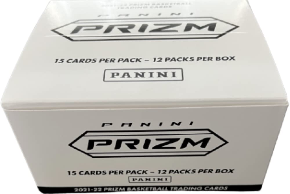 2021-22 Panini Prizm Basketball Fat Pack Cello Box - 12 Packs (15 Cards Each) with 3 Rookie/Wave/Base Prizms - NBA Trading Cards for Collectors & Fantasy Sports Fans