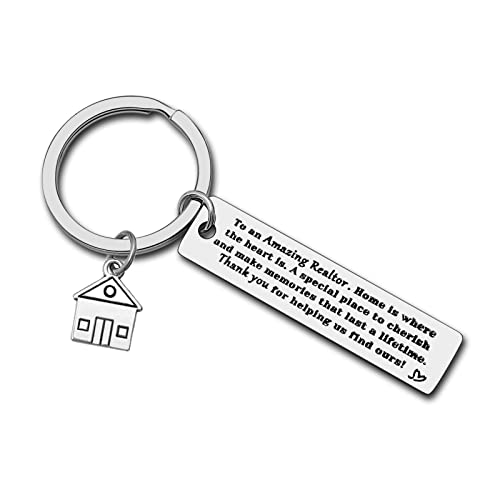 Amazing Realtor Keychain Silver