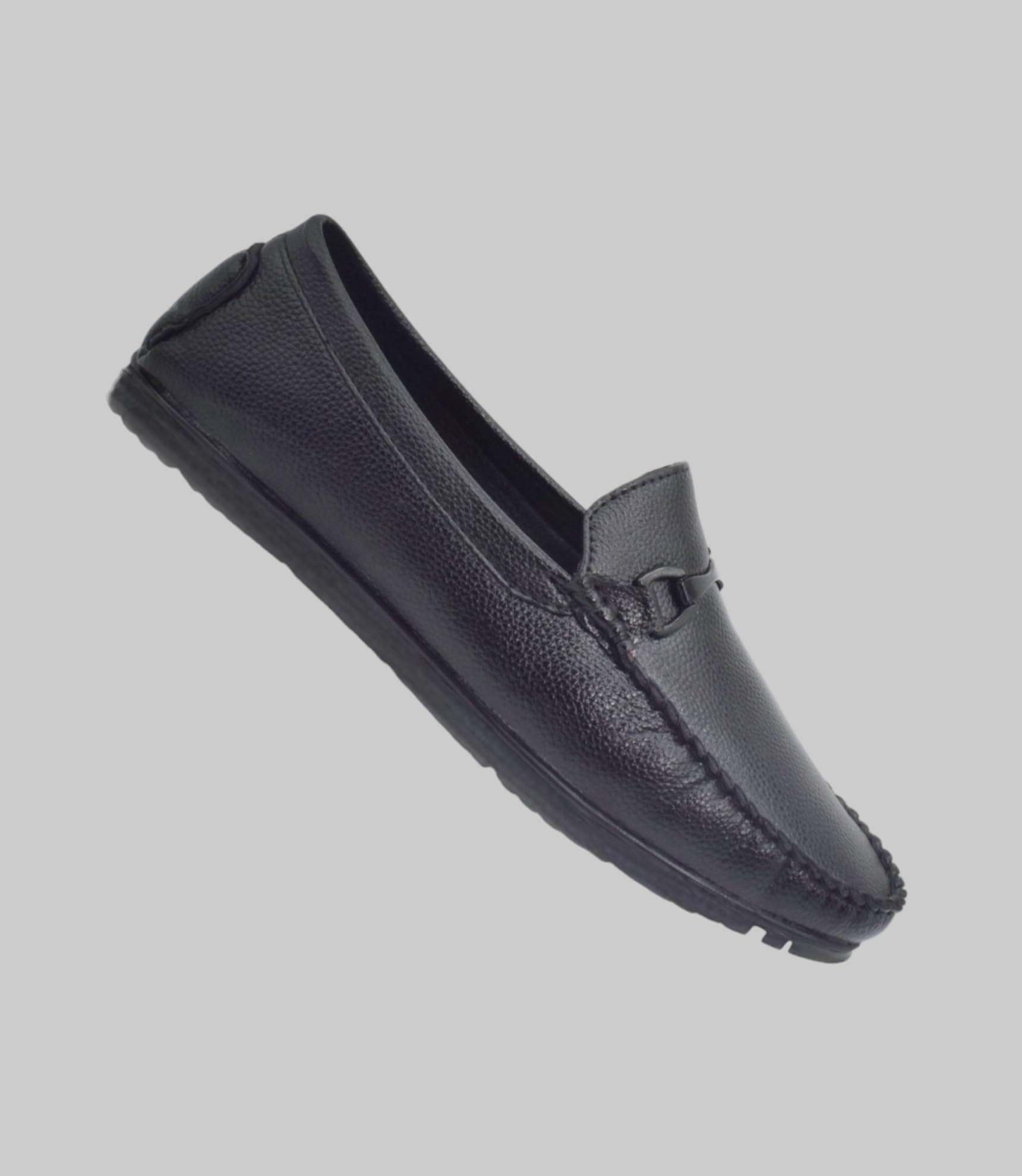 Premium MICHEAL FERAAS Men's Leather Loafers - Comfortable Round Toe Moccasin Shoes for Casual & Formal Wear | Plus Size Slip-On Dress Shoes for Office, Business, Wedding & Everyday Use