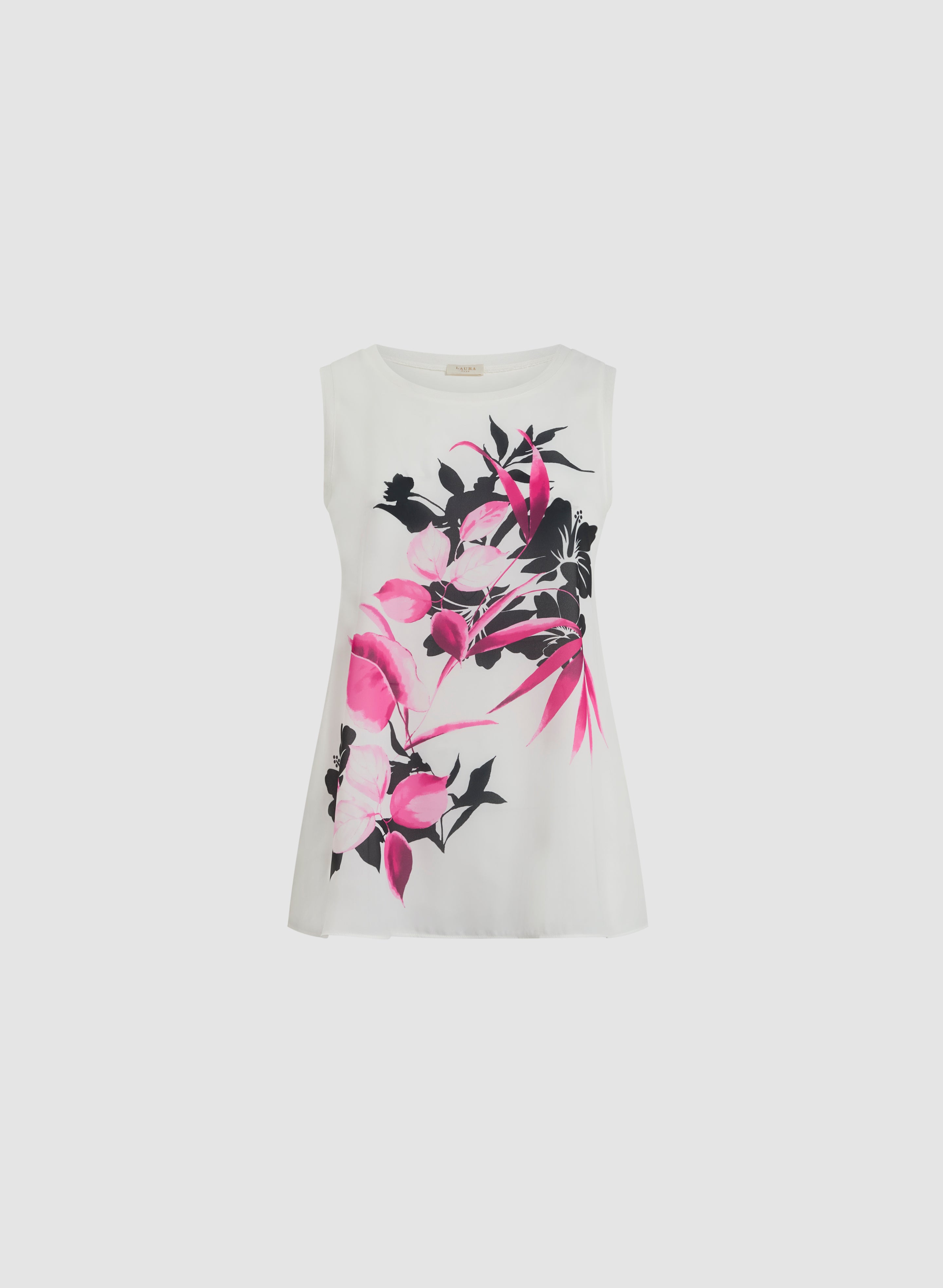 Floral Print Blouse for Women - Elegant Floral Placement Design - Perfect for Spring Outfits, Office Wear & Casual Dates