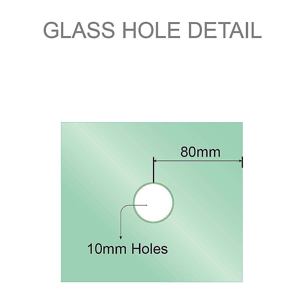 120cm Frameless Shower Screen with Gold Brackets & Stainless Steel Hinges - Round Knob Handle for Modern Bathroom | Wall to Wall Glass Shower Enclosure for Spa-Like Experience