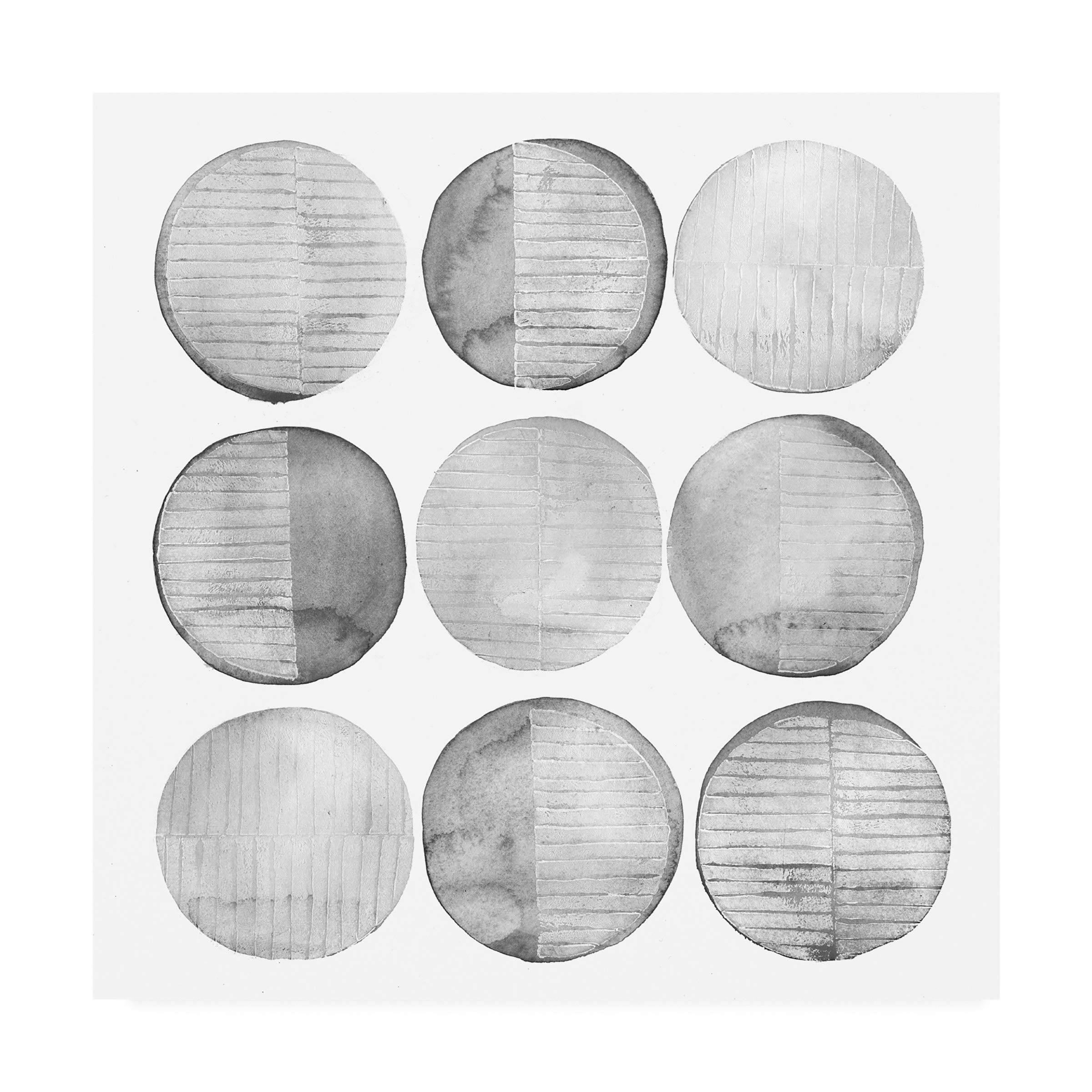Grace Popp Soft Circles I Abstract Art Print - 18x18 Inch Modern Wall Decor for Living Room, Bedroom & Office