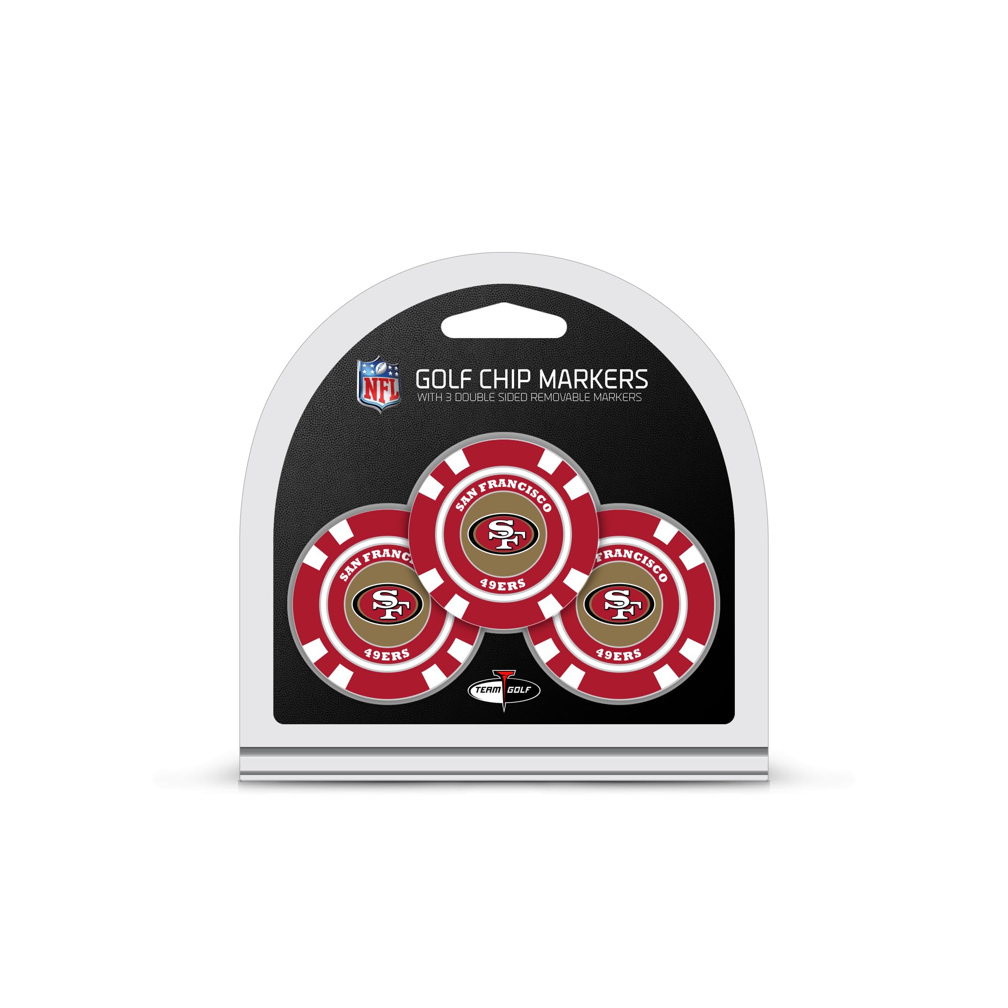 Team Golf NFL Poker Chip Size Double-Sided Enamel Markers - Perfect for Golf Tournaments, Sports Events & Collectors
