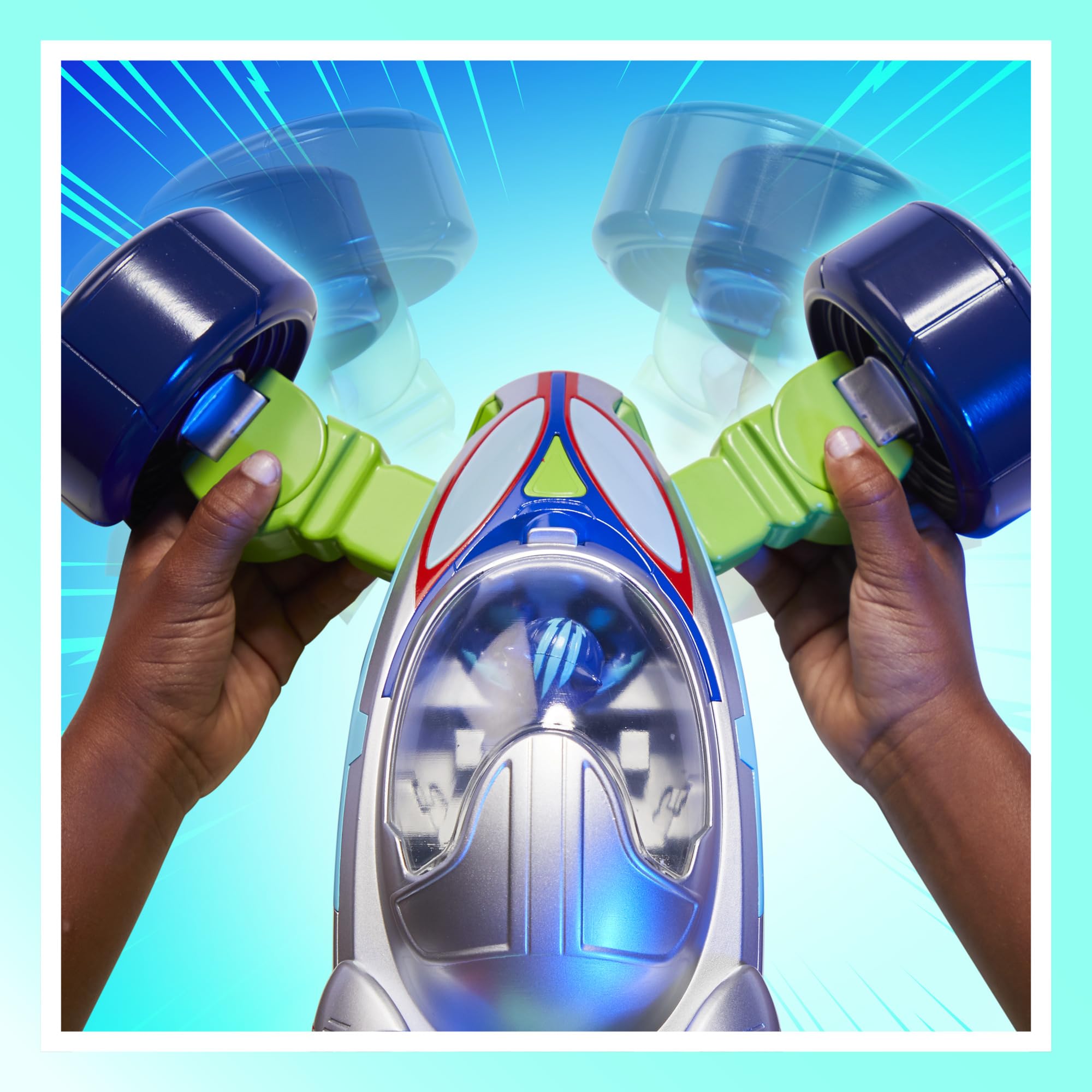 PJ Masks Power Heroes PJ Explorider Transforming Vehicle - 3 Modes with Lights & Sounds | Interactive Preschool Toy for Boys & Girls Ages 3+ | Birthday Gift & Imaginative Play for Kids
