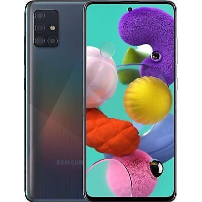 Samsung Galaxy A51 5G 128GB Unlocked Smartphone - Prism Crush Black | AT&T Compatible | Fast 5G Speed, Long Battery Life for Streaming & Gaming