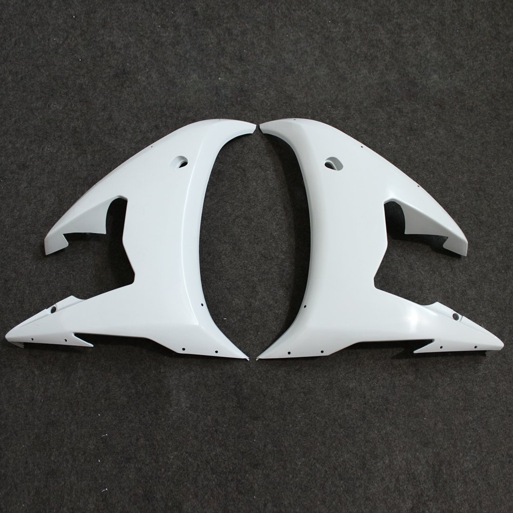 ZXMOTO Unpainted Motorcycle Fairings Kit for 2005 Yamaha YZF R6 - Full Bodywork Replacement Set for Racing & Street Riding - Perfect for DIY Repair, Custom Paint Jobs & Track Days
