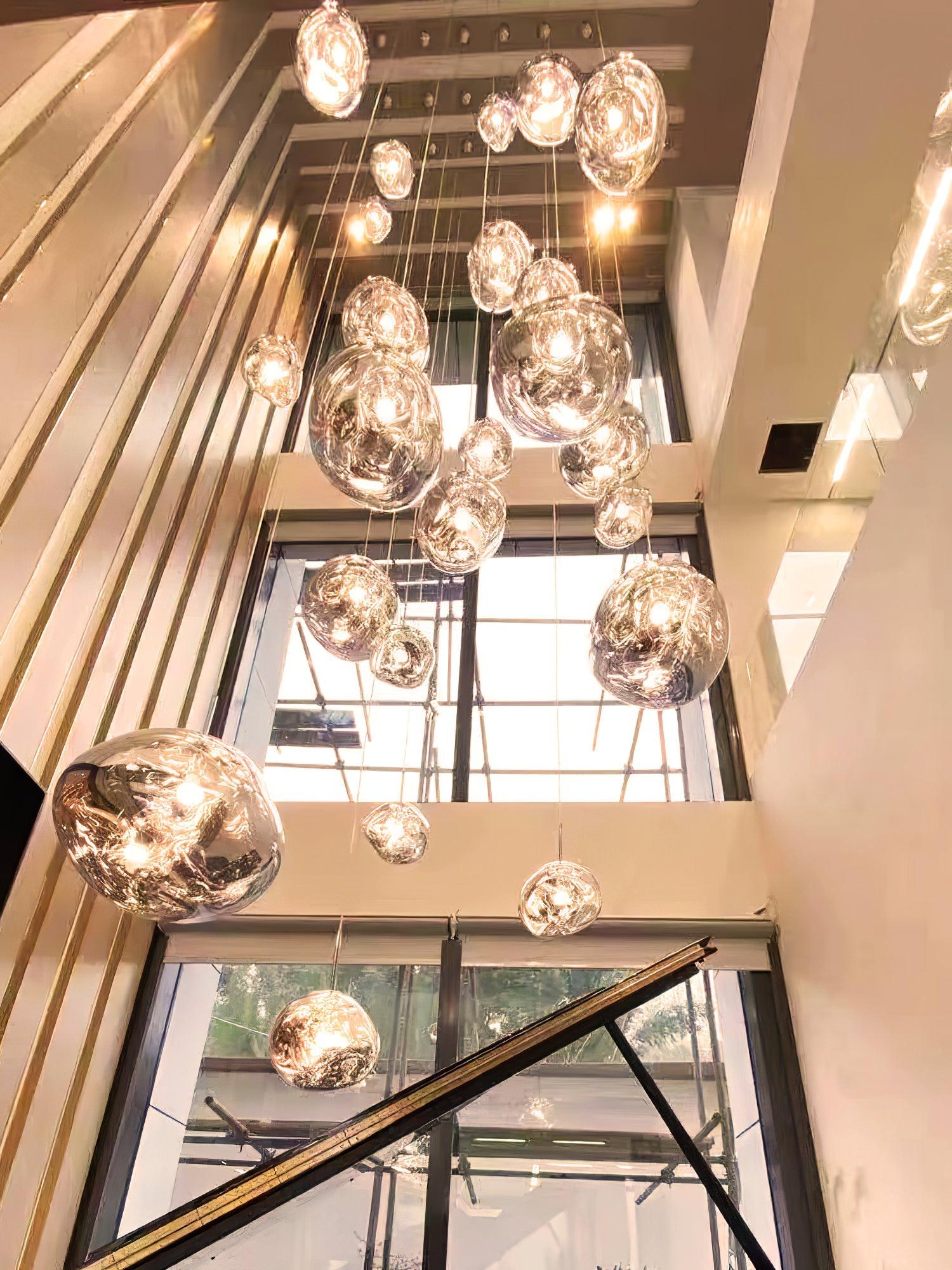 Modern Lava Pendant Lamp - Stylish Volcanic Glass Ceiling Light Fixture for Living Room, Bedroom & Dining Room Decor