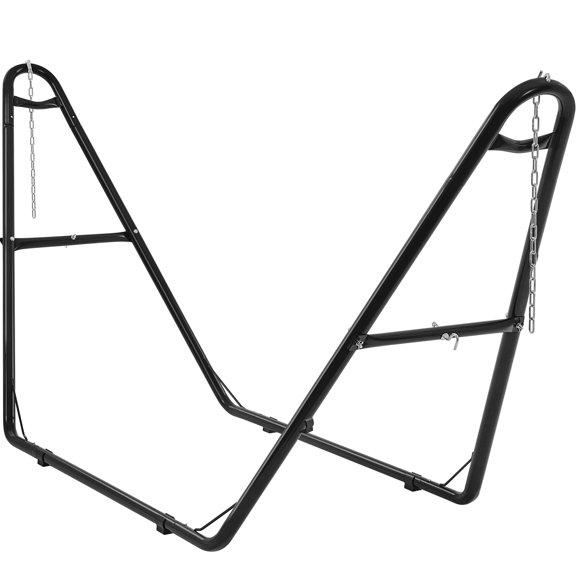Yaheetech Heavy-Duty Universal Hammock Stand - 9-14.5 Ft Double-Pipe Steel Frame Supports 475 lbs (2-3 People) - Perfect for Backyard, Patio, Beach & Camping Relaxation