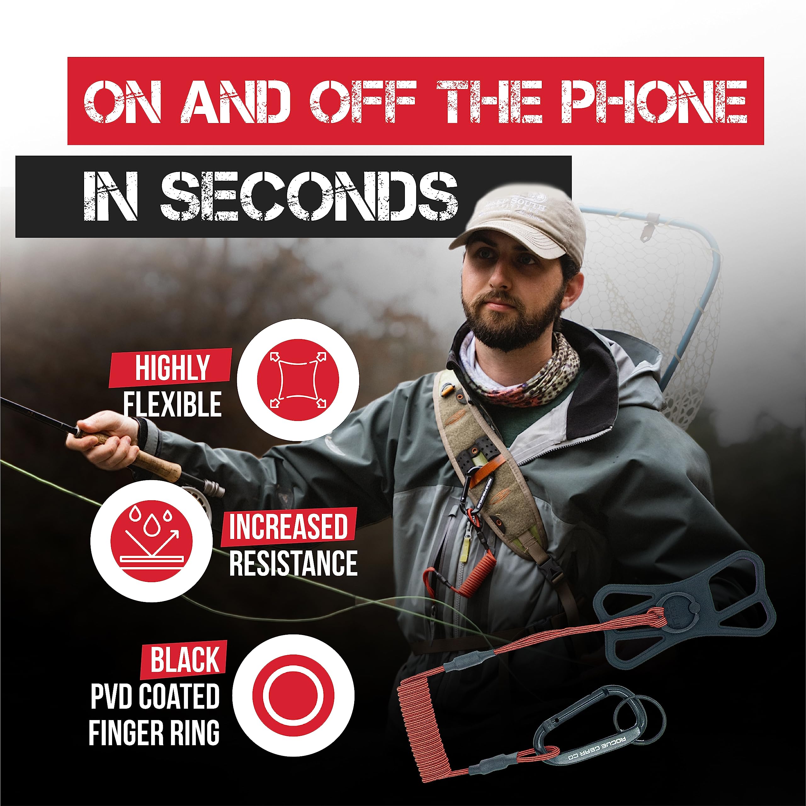 Secure Phone Tether - Durable Lanyard for Hiking, Boating & Kayaking