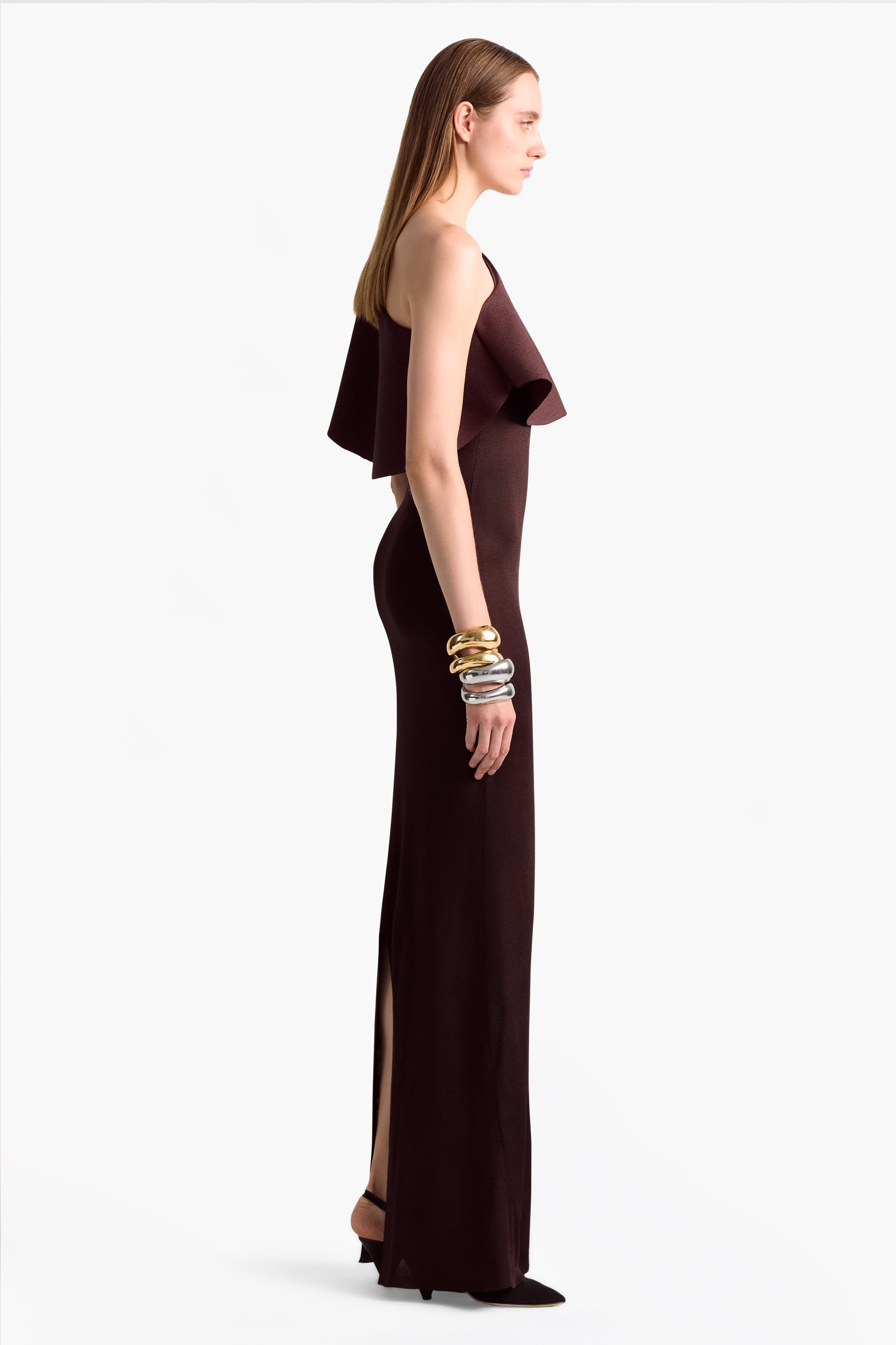 Vivi Dress Charred Oak - Elegant Women's Casual Dress for Summer, Fall, and Special Occasions | Perfect for Parties, Dates, and Office Wear