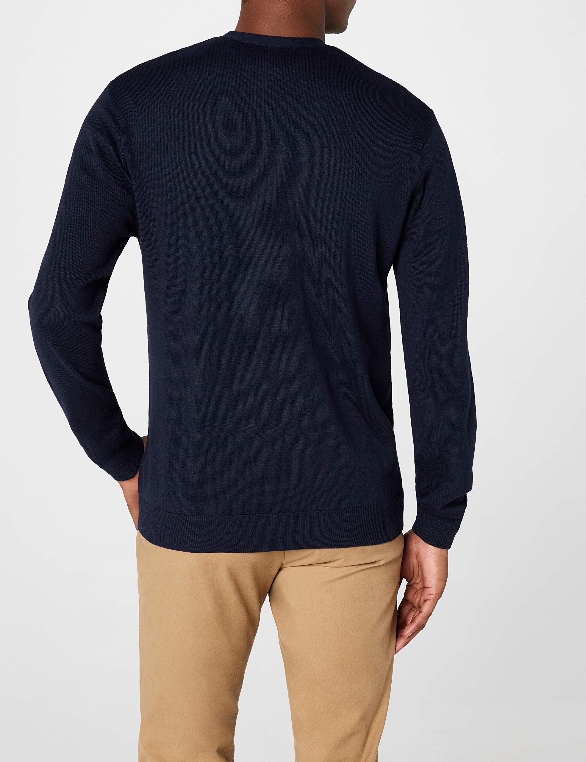 Men's Slim Fit V-Neck Button-Up Fine Knit Cardigan Sweater - Lightweight Layering for Office, Date Night & Casual Outings