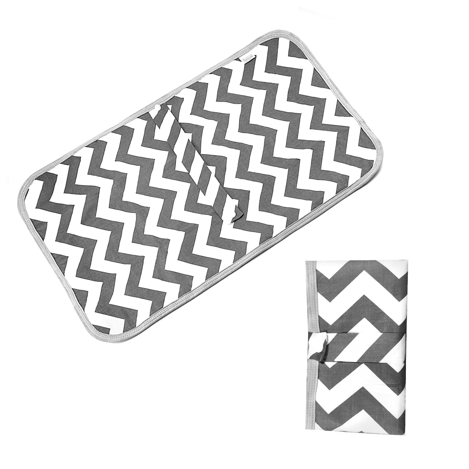 CIXLOGIC Portable Waterproof Diaper Changing Pad - Foldable Travel Changing Mat for Babies, Grey - Perfect for Home, Car, and On-the-Go Diaper Changes
