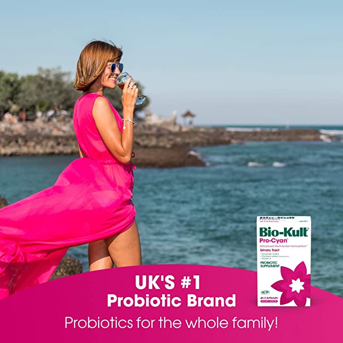 Bio Kult Pro Cyan® Urinary Tract Support 45 Capsules | Advanced Multi-Action Formula for Women & Men | UTI Relief & Bladder Health Supplement