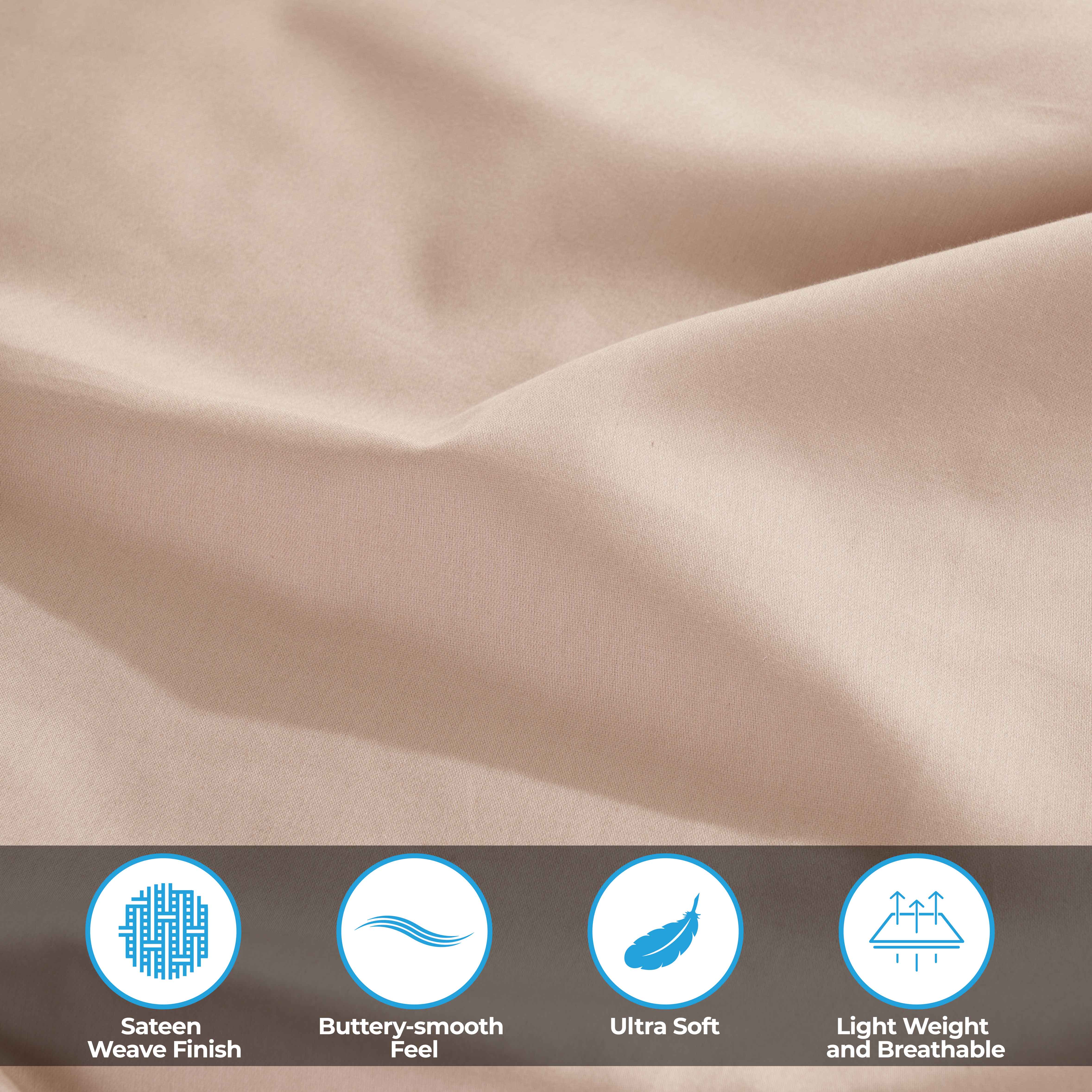 Premium 300 Thread Count Egyptian Cotton Bed Sheet Set - Soft, Breathable & Durable for Ultimate Comfort - Perfect for Luxury Bedrooms & Hotels